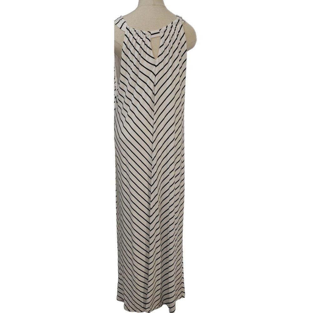 Chicos CT503 Chico's Sleeveless Black & White Maxi Dress 16/18 Size XXL / US 16-18 / IT 52-54 - 6 Thumbnail