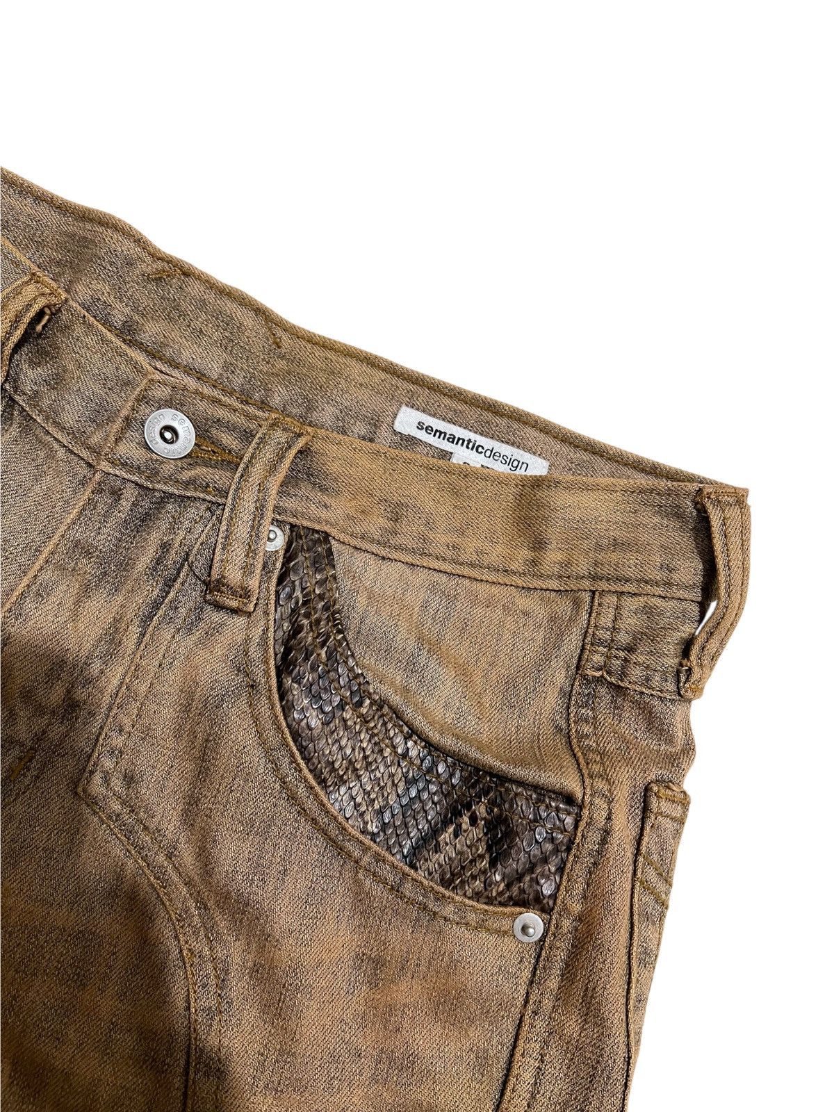 If Six Was Nine Semantic design distressed mudwash flared denim pants Size US 31 - 4 Thumbnail
