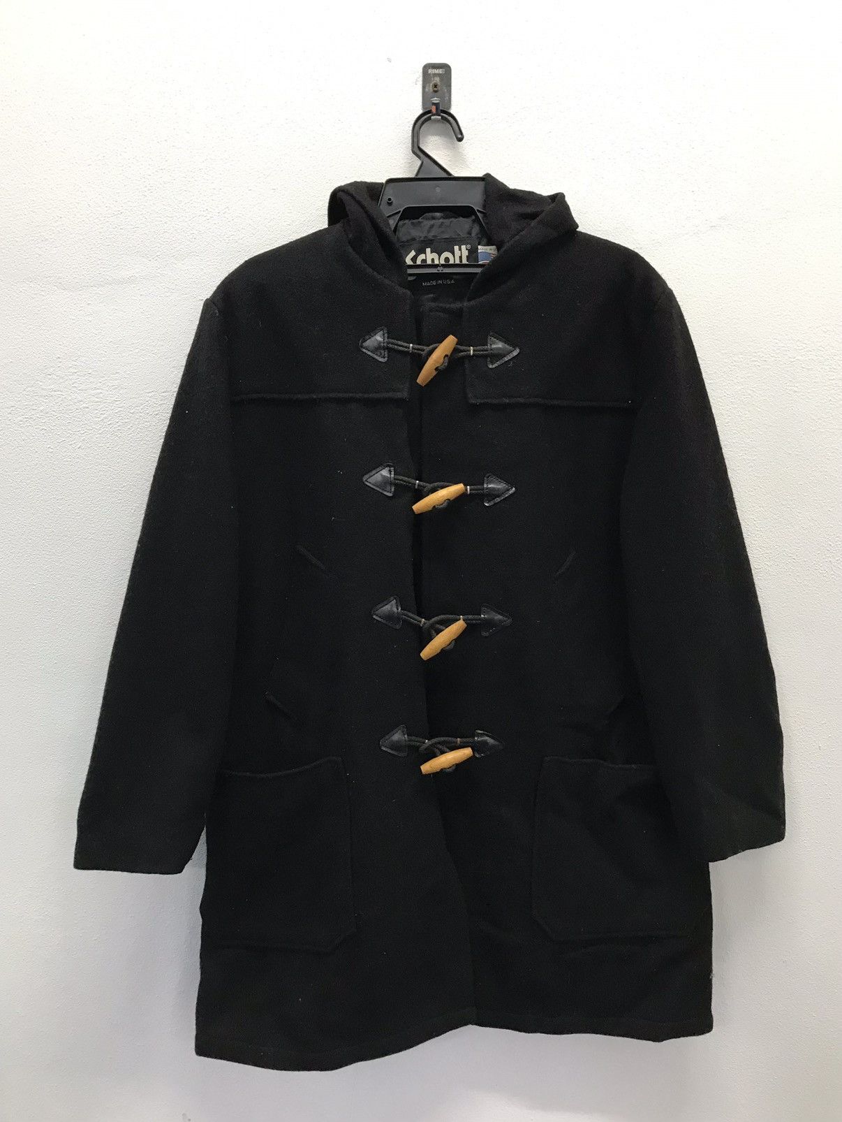 Schott × Vintage Vintage Schott Made In Usa Wool Jacket HOODIE Size US XL / EU 56 / 4 - 1 Thumbnail