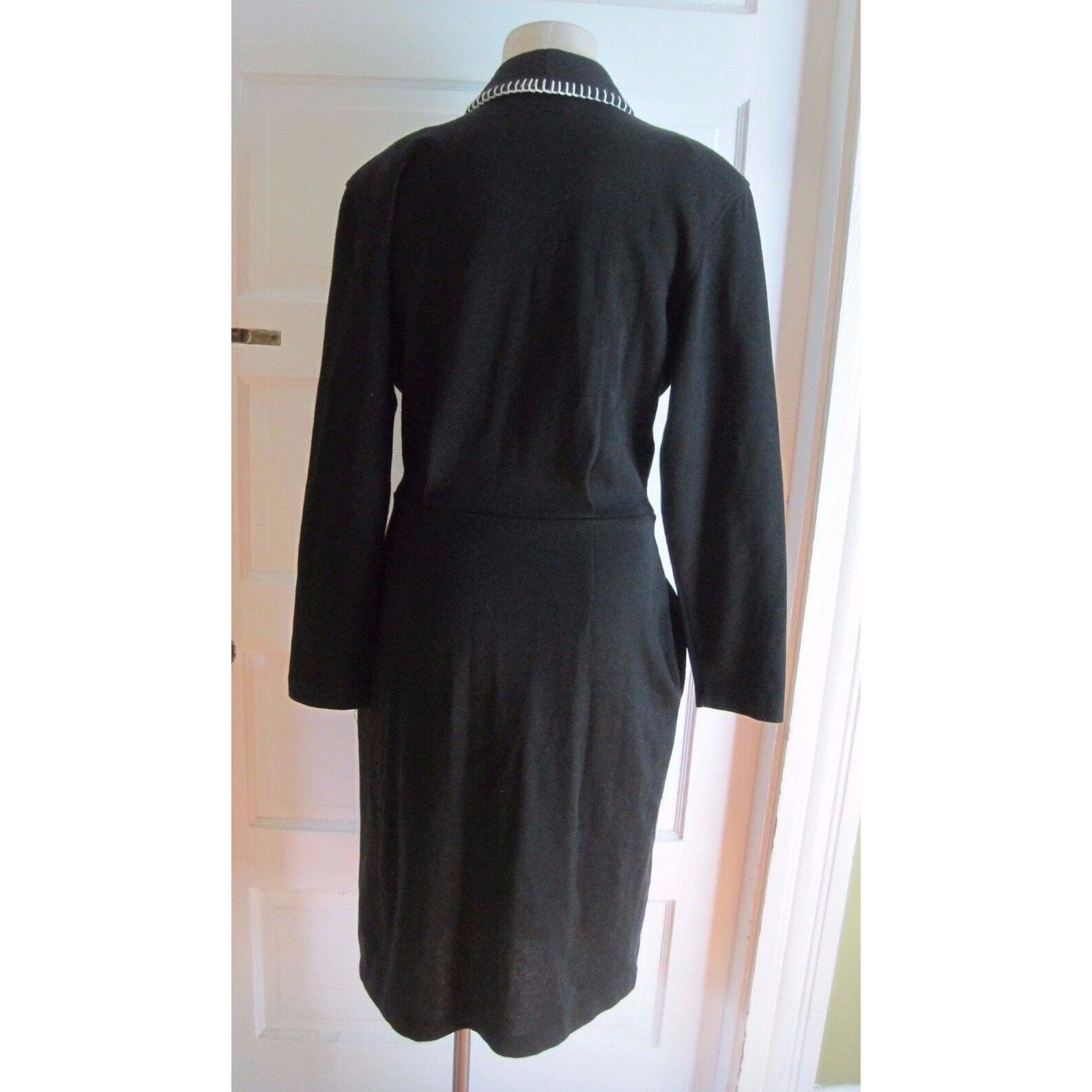 Vintage Beechers Brook Jersey Knit Shawl Collar Wrap dress 8 Canada Size M / US 6-8 / IT 42-44 - 6 Thumbnail