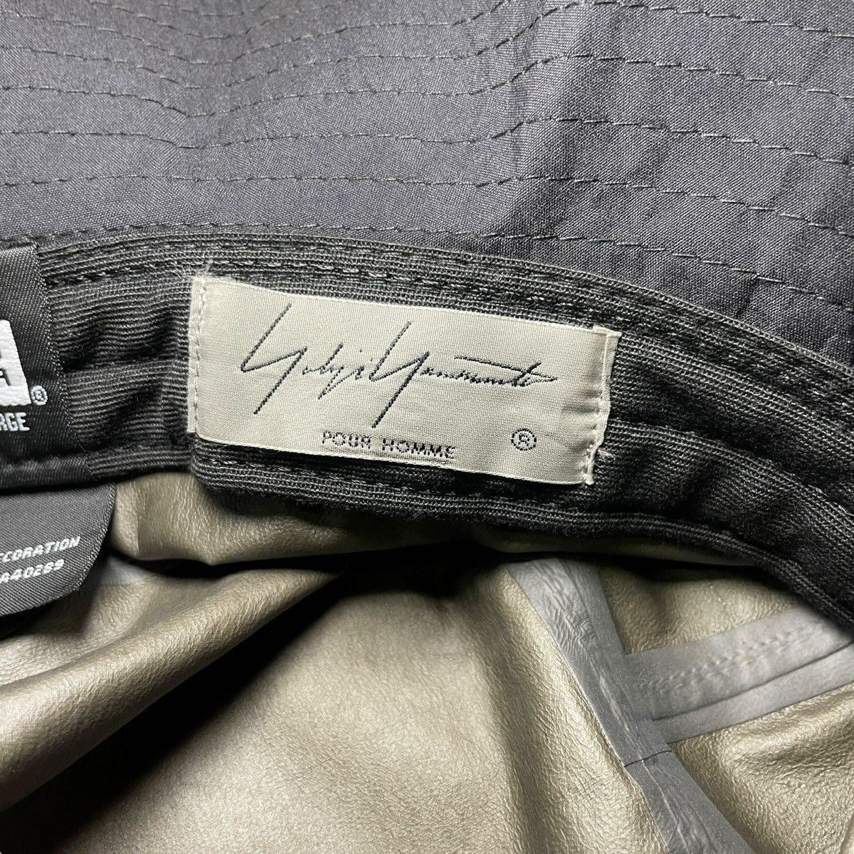 Yohji Yamamoto Yohji Yamamoto Pour Homme x New Era Gore-tex Logo Bucket Hat Size ONE SIZE - 10 Thumbnail