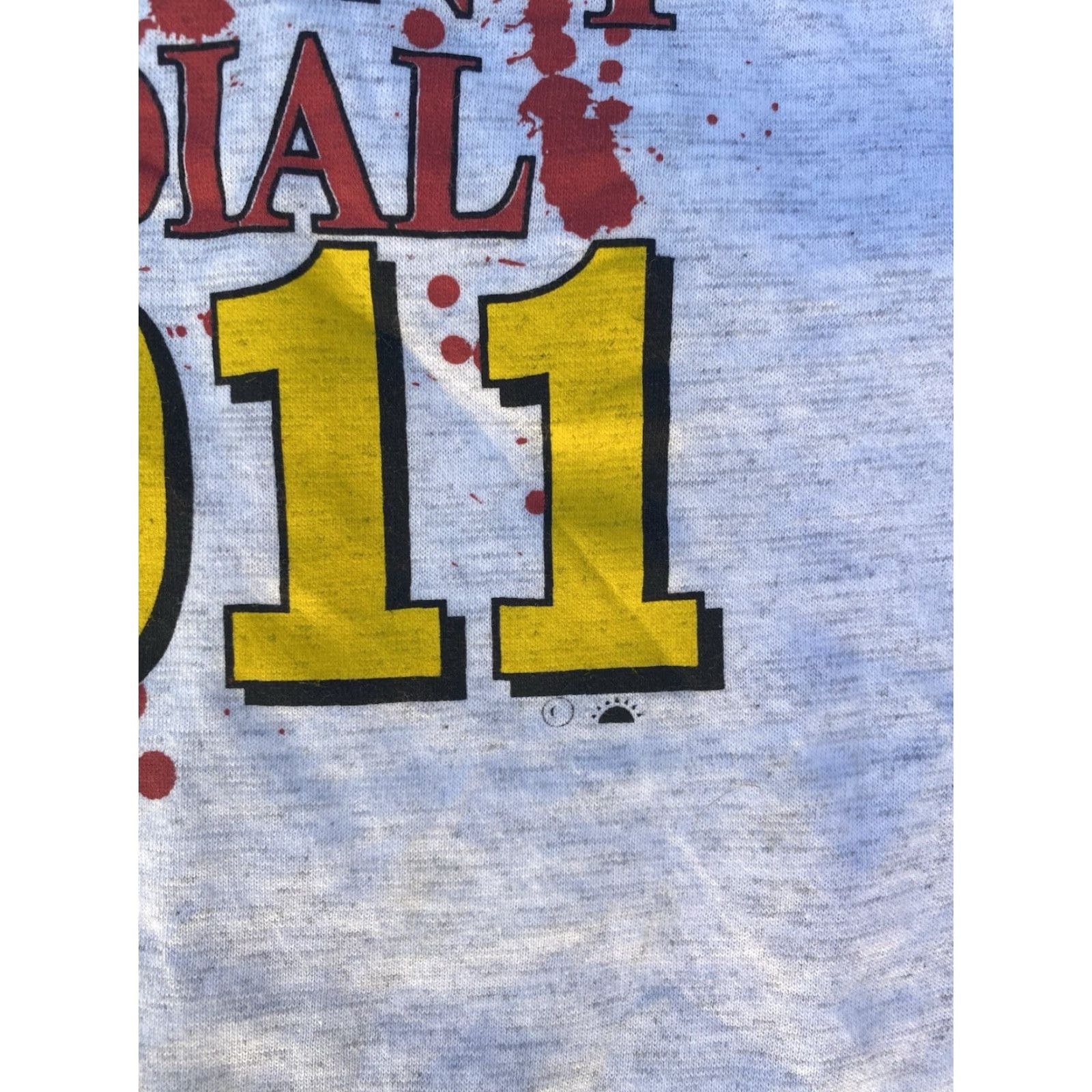Vintage VINTAGE I Dont Dial 911 T Shirt Hand Gun Graphic Tee Warrior Inc Nashville Sz L Mens Gray Cotton Blend 1990s Graphic Print Short Sleeve Size US L / EU 52-54 / 3 - 4 Thumbnail
