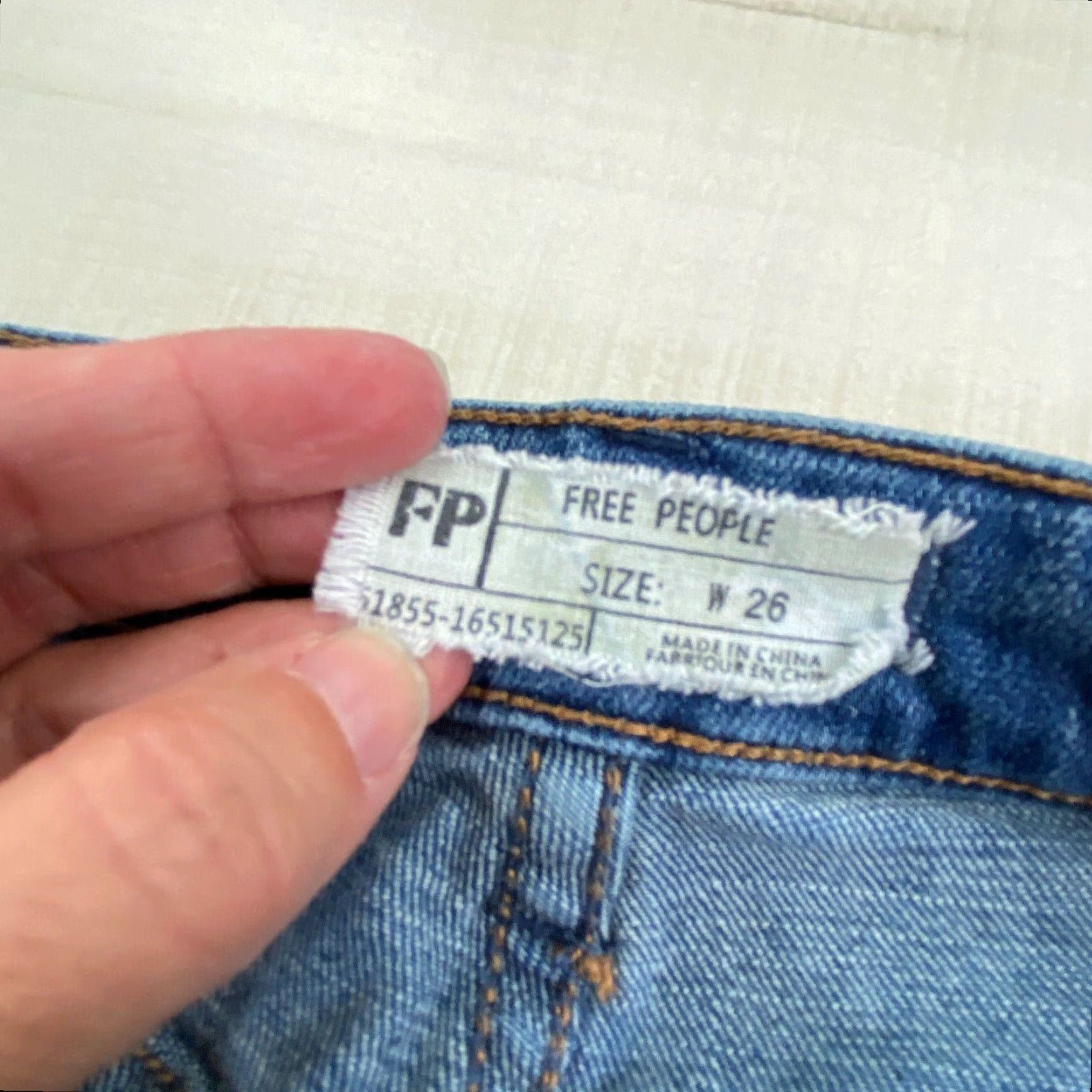 Free People Free People Skinny Blue Jeans 26 Low Rise Denim Womens Size 26" / US 2 / IT 38 - 4 Thumbnail