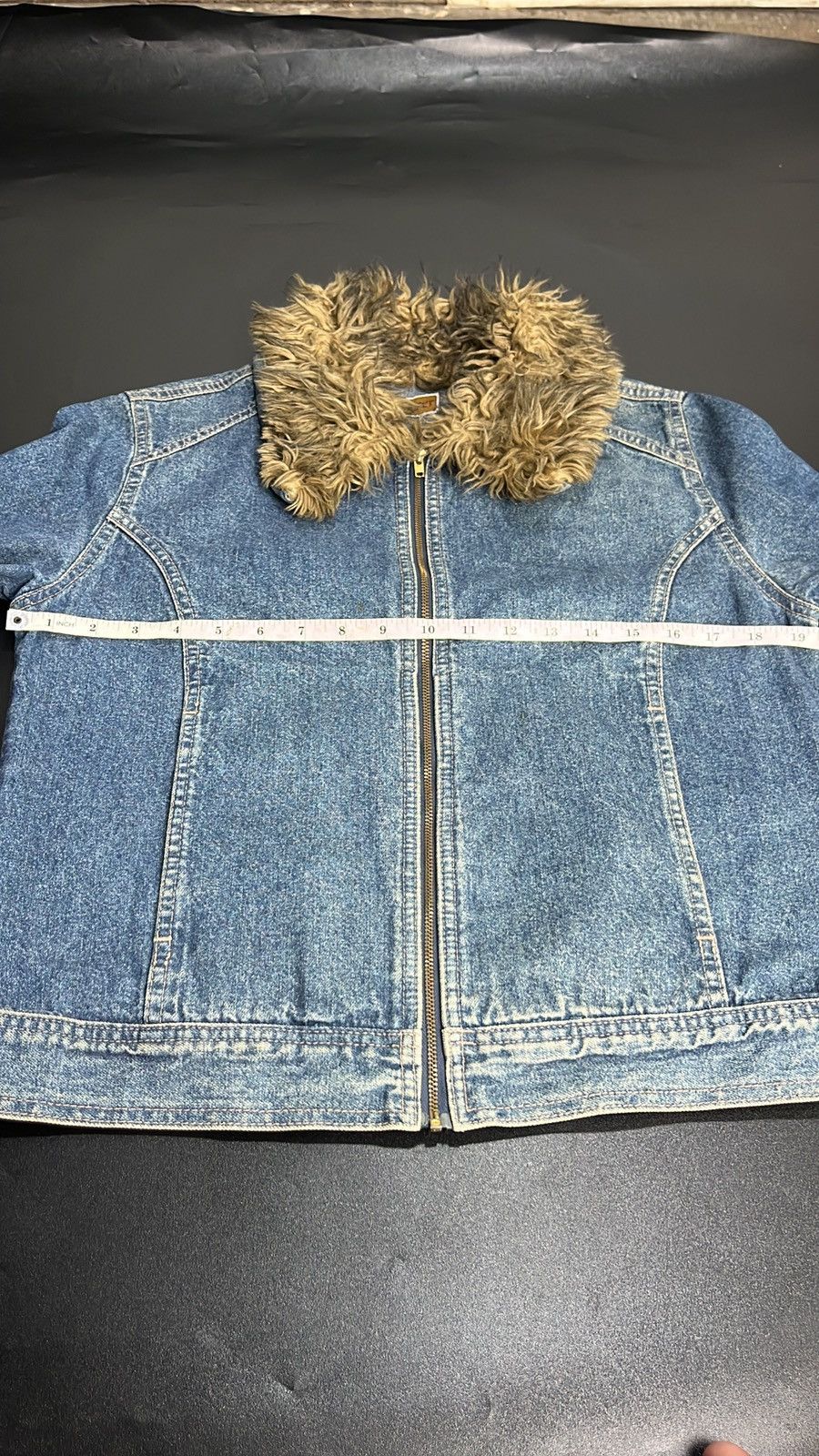 If Six Was Nine × Japanese Brand × Le Grande Bleu (L.G.B.) Japanese Fur Denim jacket gimmic zip Size US M / EU 48-50 / 2 - 9 Thumbnail