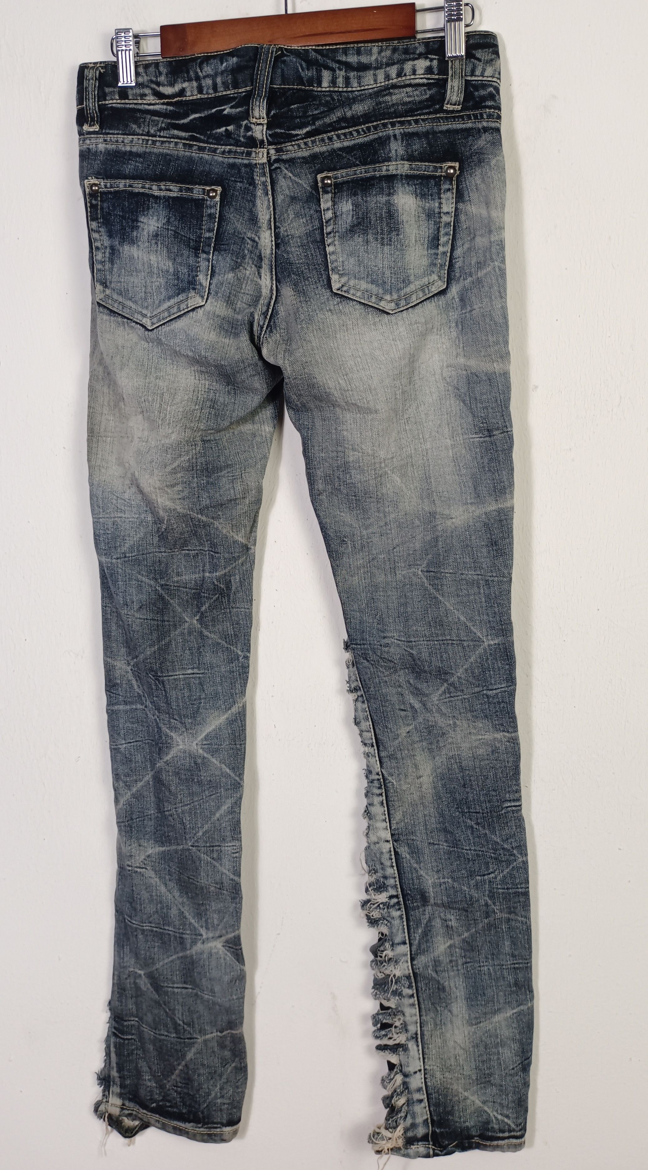 If Six Was Nine Grazie Distressed Denim Cutting Slim Fit Size US 30 / EU 46 - 7 Thumbnail