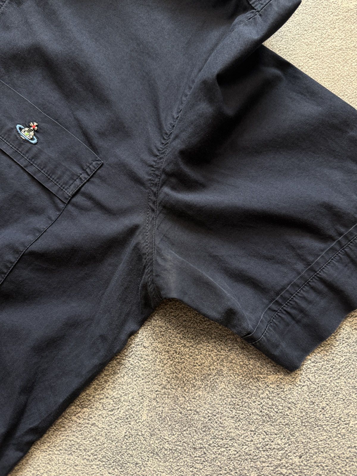 Vivienne Westwood Vivienne Westwood Shirt Navy Blue Short Sleeve Size M Size US M / EU 48-50 / 2 - 8 Thumbnail