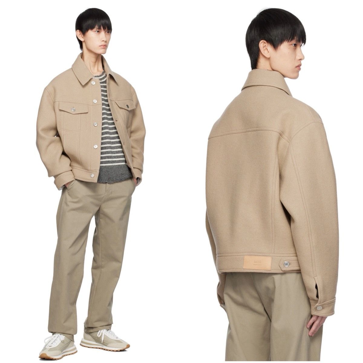 AMI AMI Paris Boxy Fit Jacket size M Size M / US 6-8 / IT 42-44 - 2 Thumbnail