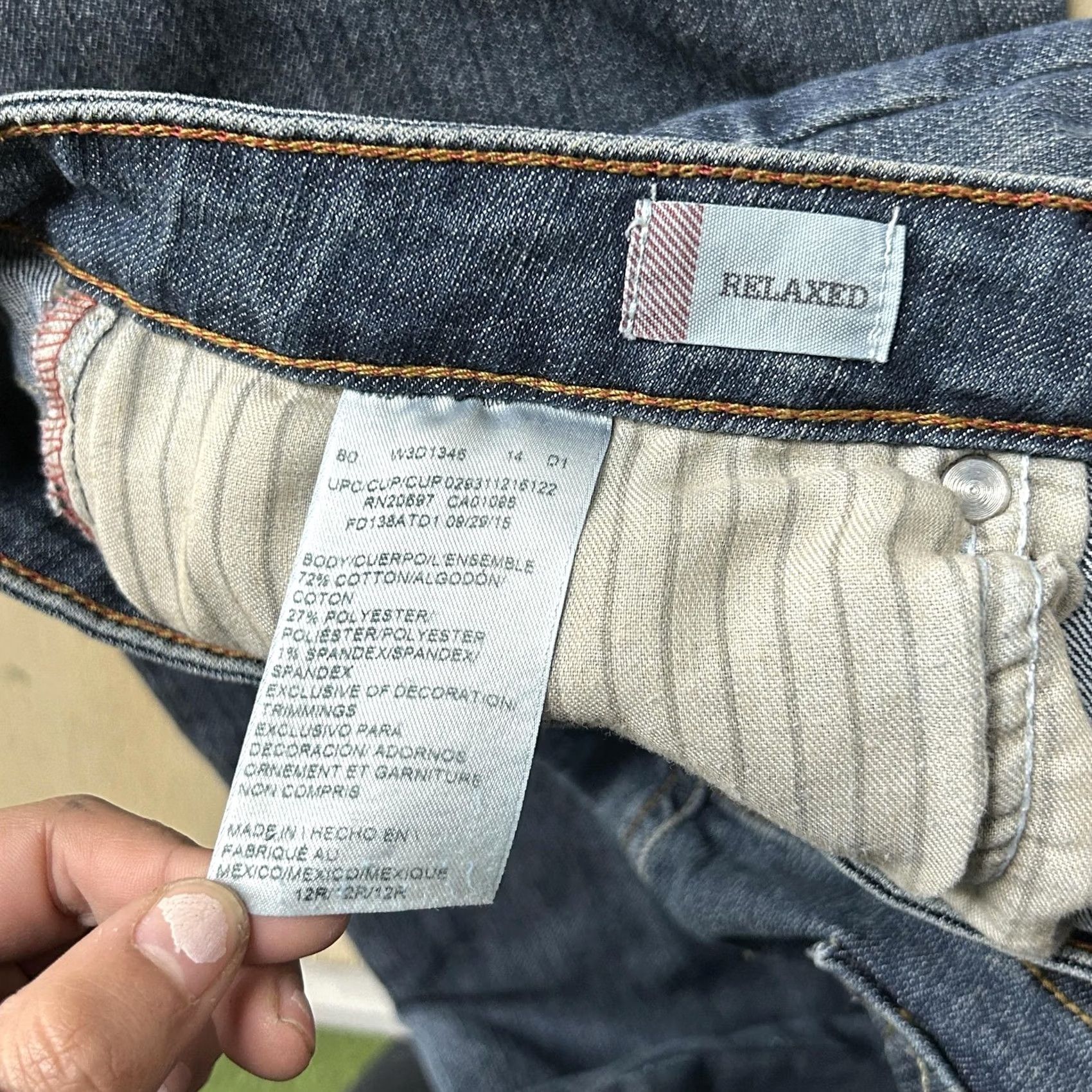 Dickies Dickies Jeans Womens 12 Reg Medium Wash Blue Denim Relaxed Straight Stretch Size 26" / US 2 / IT 38 - 4 Thumbnail