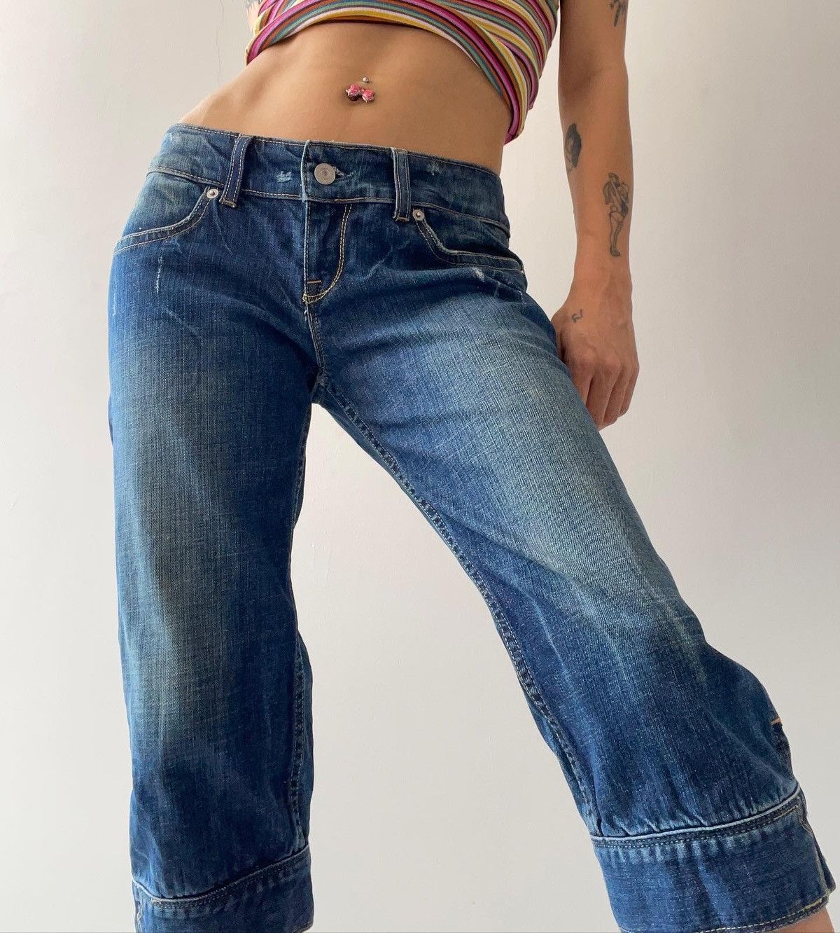 Levi's 00’s Levis capri Size 24" / US 00 / IT 34 - 2 Thumbnail
