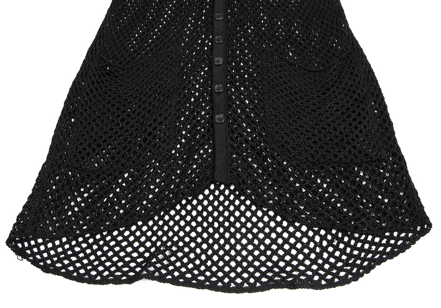 Yohji Yamamoto Yohji Yamamoto Fishnet Knit Vest Black M Size US M / EU 48-50 / 2 - 6 Thumbnail