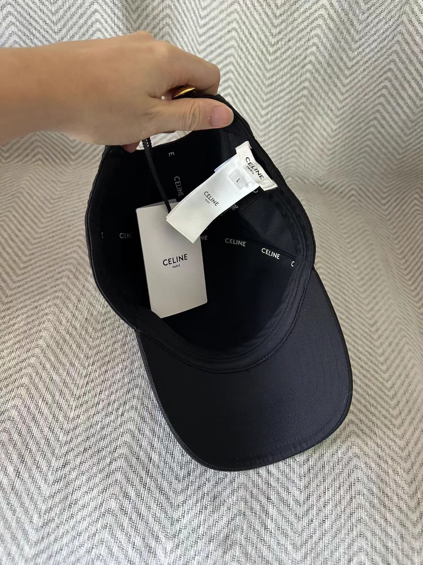 Celine Celine Black Baseball Cap L Size ONE SIZE - 3 Thumbnail