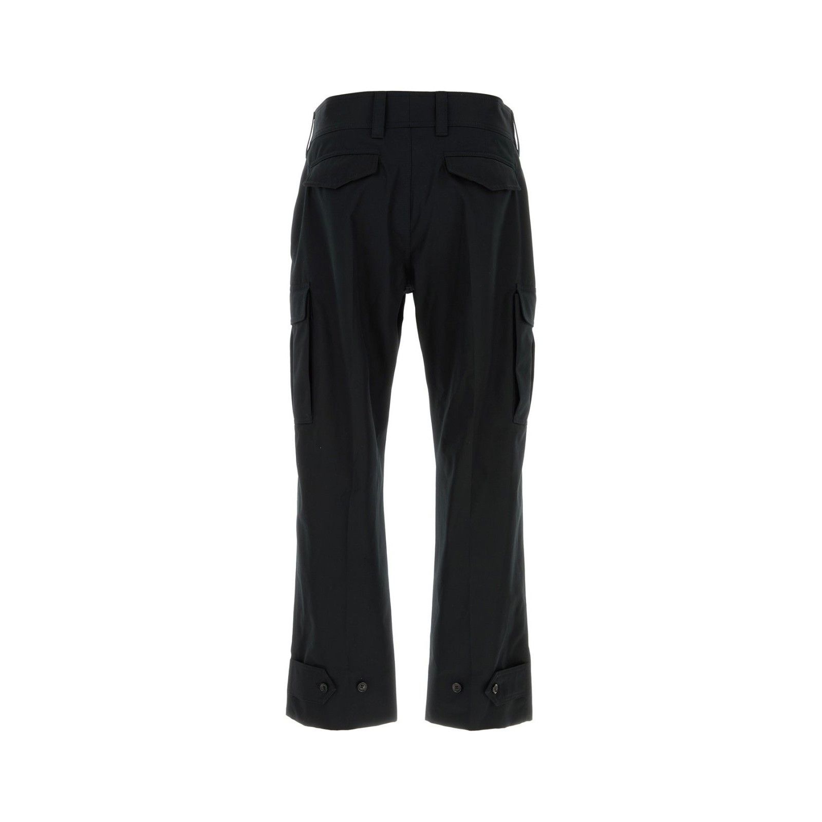 Alexander McQueen ALEXANDER MCQUEEN Black Cotton Cargo Pants New & Authentic ( Size US 32 / EU 48 - 2 Thumbnail