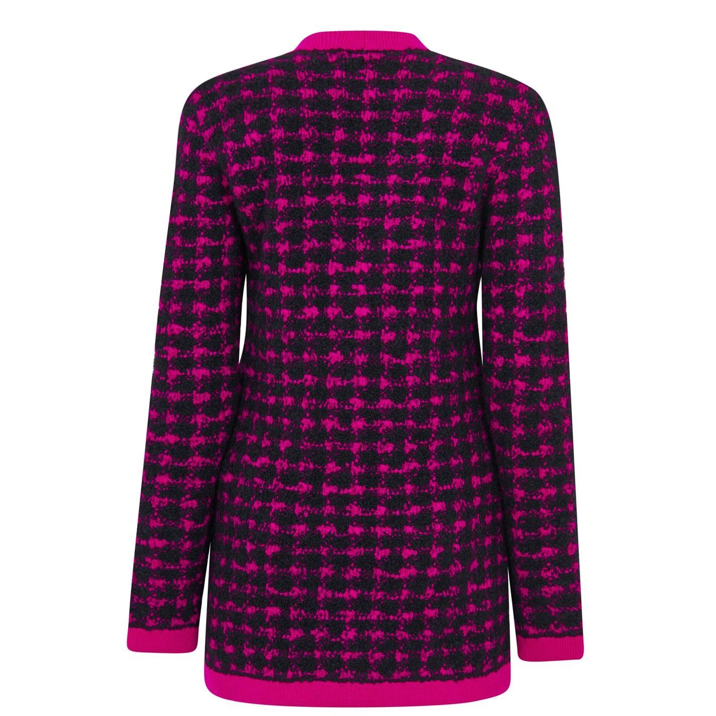 Saint Laurent Paris Saint Laurent Cardigan Purple Women's Size XS Jacquard Size XS / US 0-2 / IT 36-38 - 9 Thumbnail