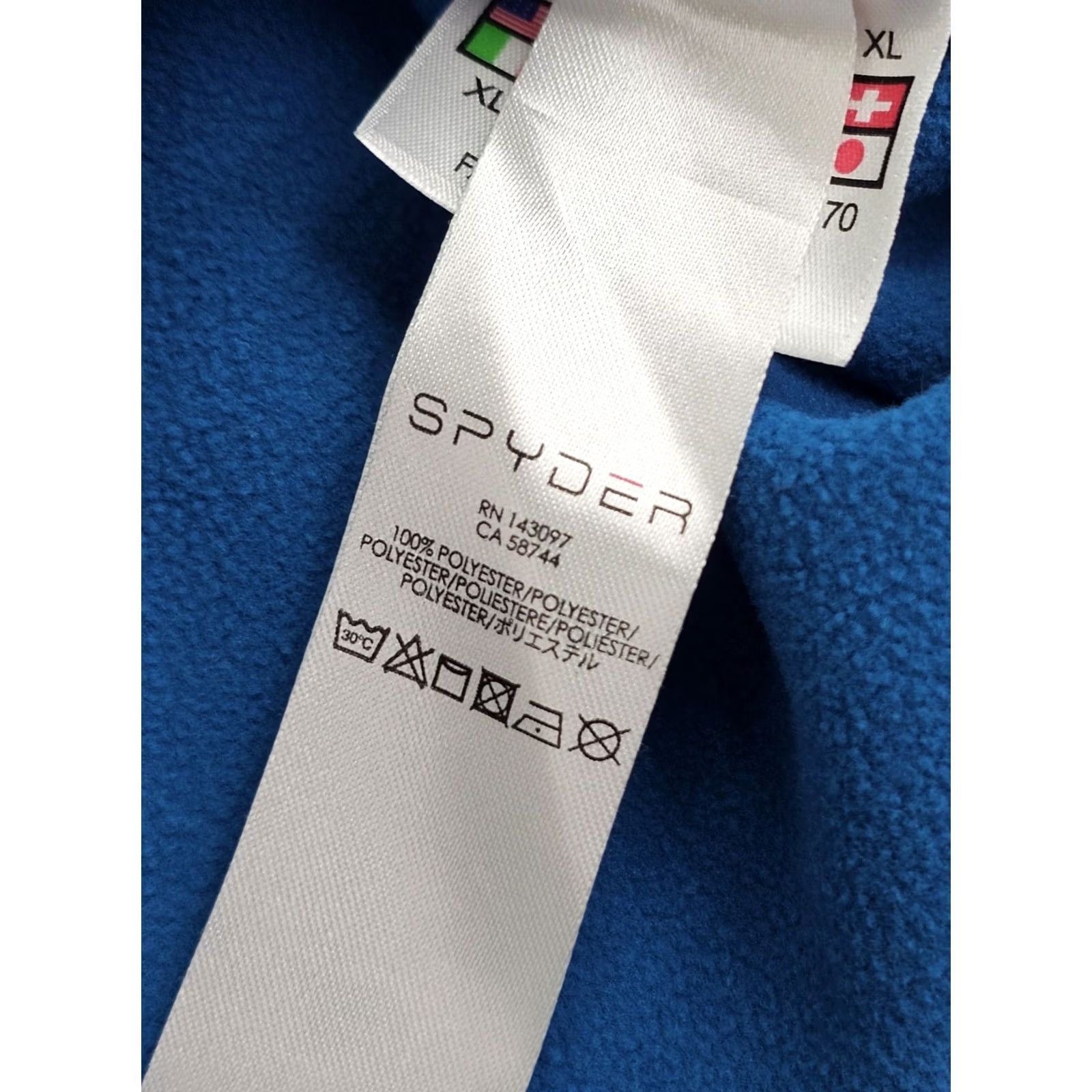 Spyder Spyder Sweater Pullover 1/4 Zip Fleece Men S Black Blue Two Tone 38 Chest Size US S / EU 44-46 / 1 - 6 Thumbnail