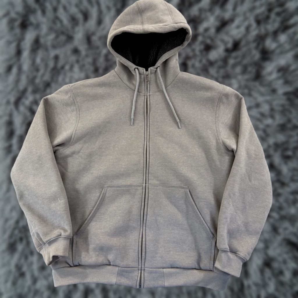 Carhartt Carhartt Hoodie Mens Large Beige Full Zip Fleece Lined Hooded Outdoor Sweatshirt Shirt Size US L / EU 52-54 / 3 - 1 Thumbnail