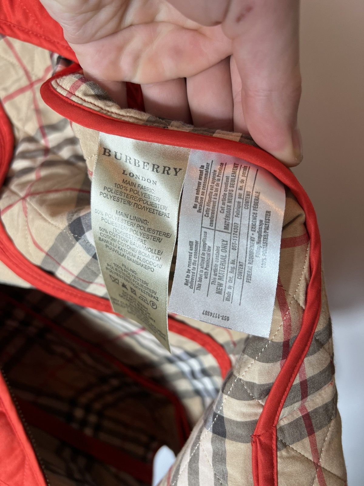 Burberry Vintage luxury Burberry Nova Check Quilted Jacket Size L Size L / US 10 / IT 46 - 7 Thumbnail
