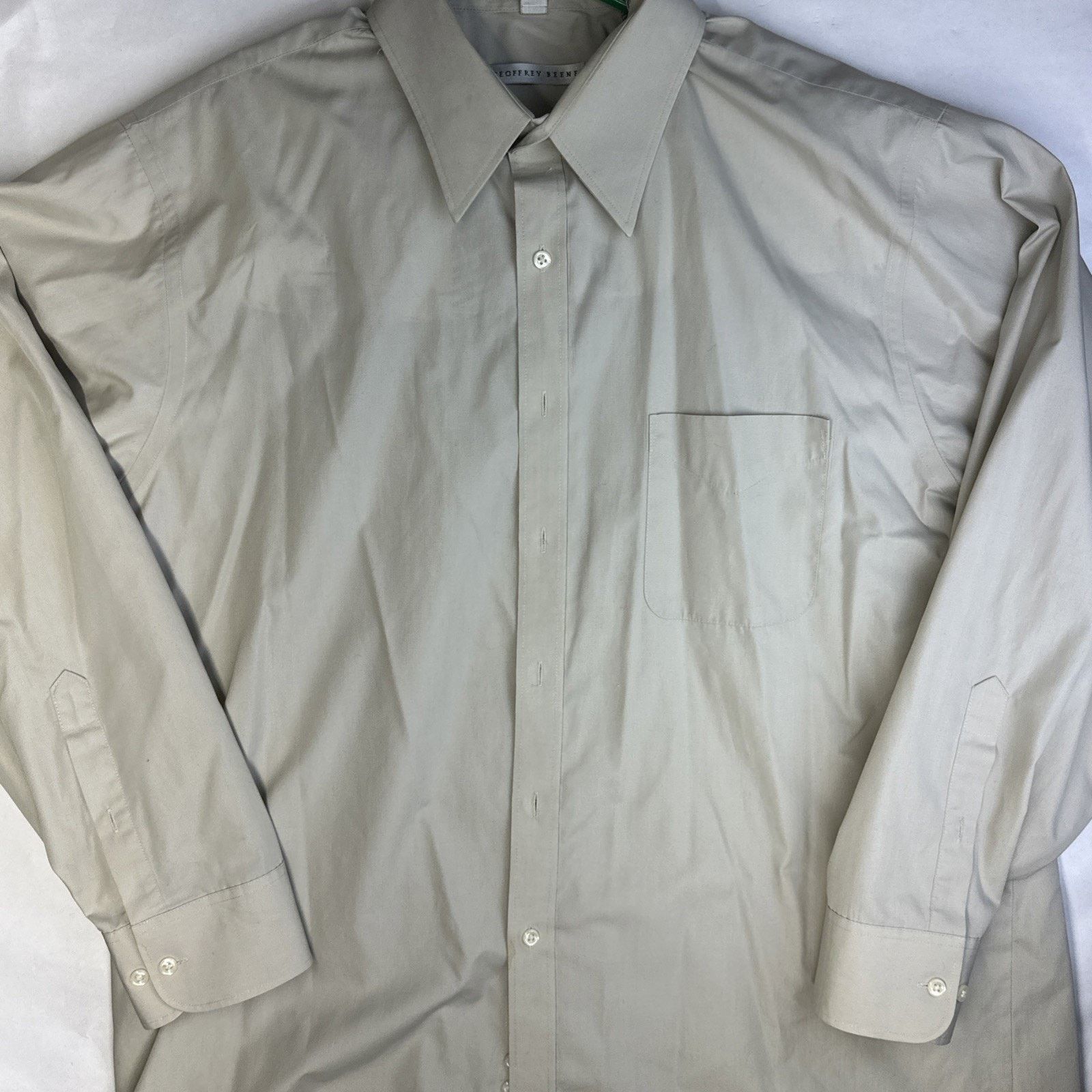 Geoffrey Beene Geoffrey Beene XL Vintage Dress Shirt Wrinkle Free Cotton Size US XL / EU 56 / 4 - 5 Thumbnail