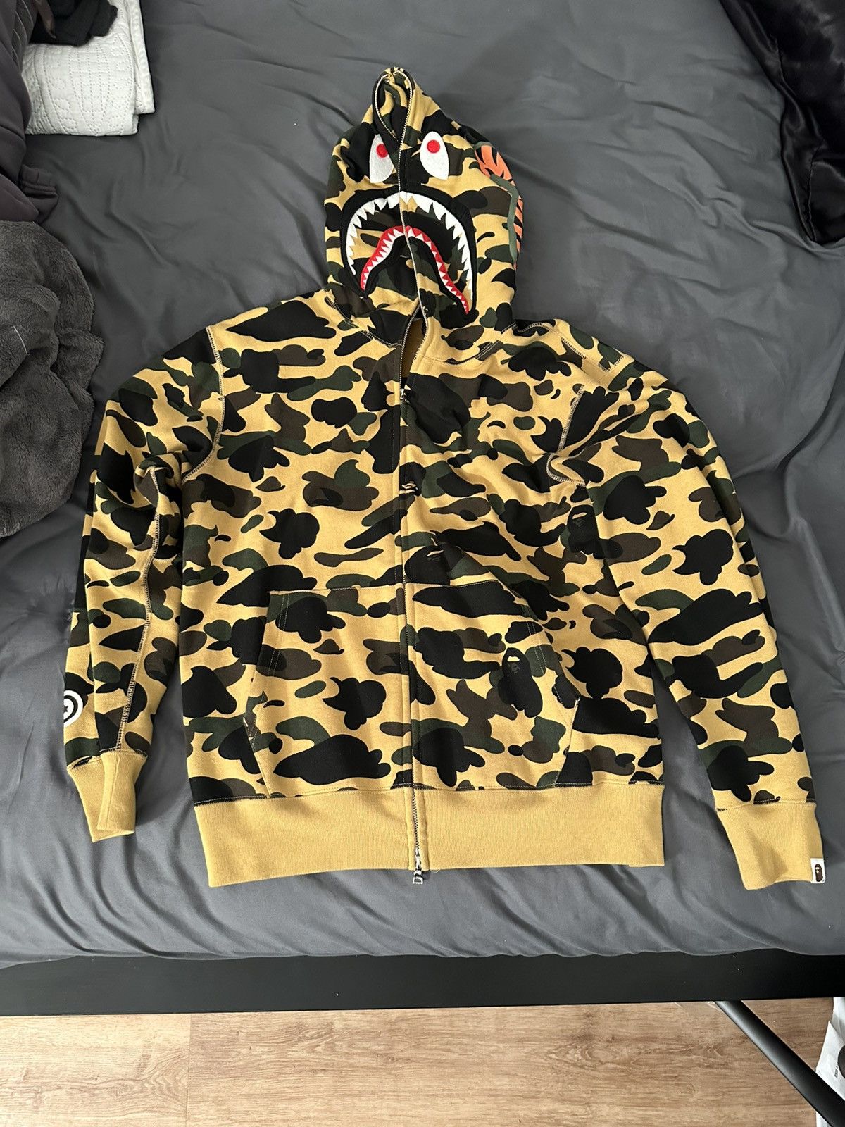 Bape 1st Camo Shark Full Zip Up Hoodie