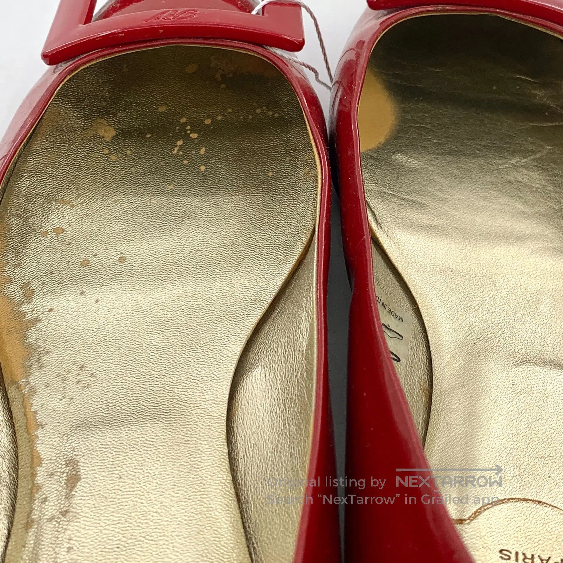 Roger Vivier Roger Vivier Dark Red Patent Leather Square Buckle Casual Size US 6.5 / IT 36.5 - 9 Thumbnail