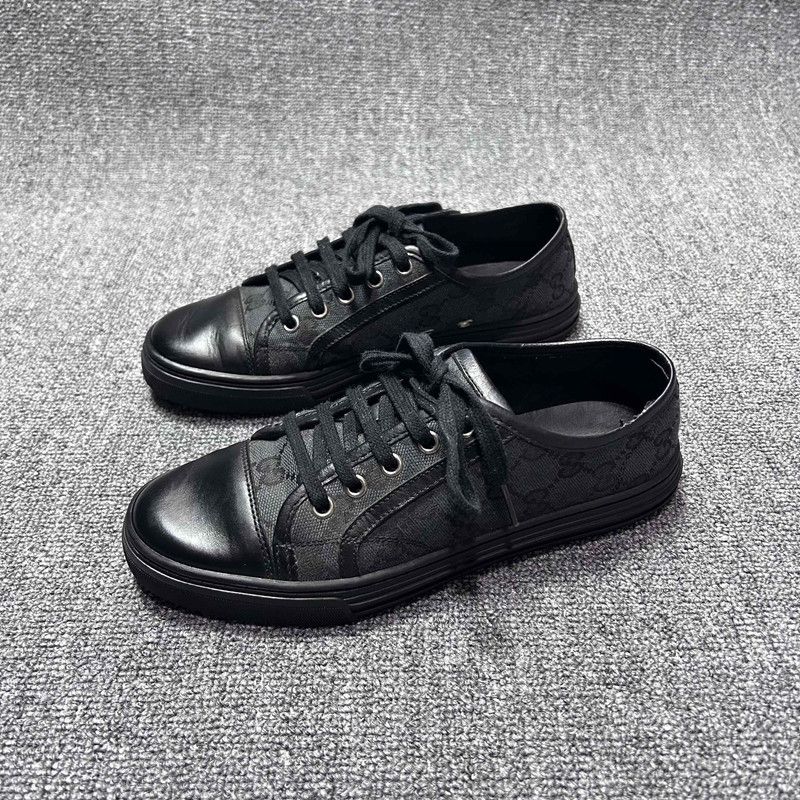Gucci Gucci Stylish Black Leisure Sneakers for Women 0079 Size US 5 / IT 35 - 1 Thumbnail