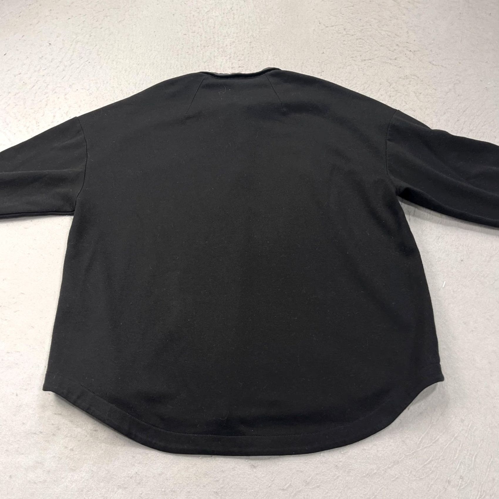 Rag & Bone Rag & Bone Polo Shirt Womens Medium Black Long Sleeve Cotton Jersey Casual Size M / US 6-8 / IT 42-44 - 7 Thumbnail