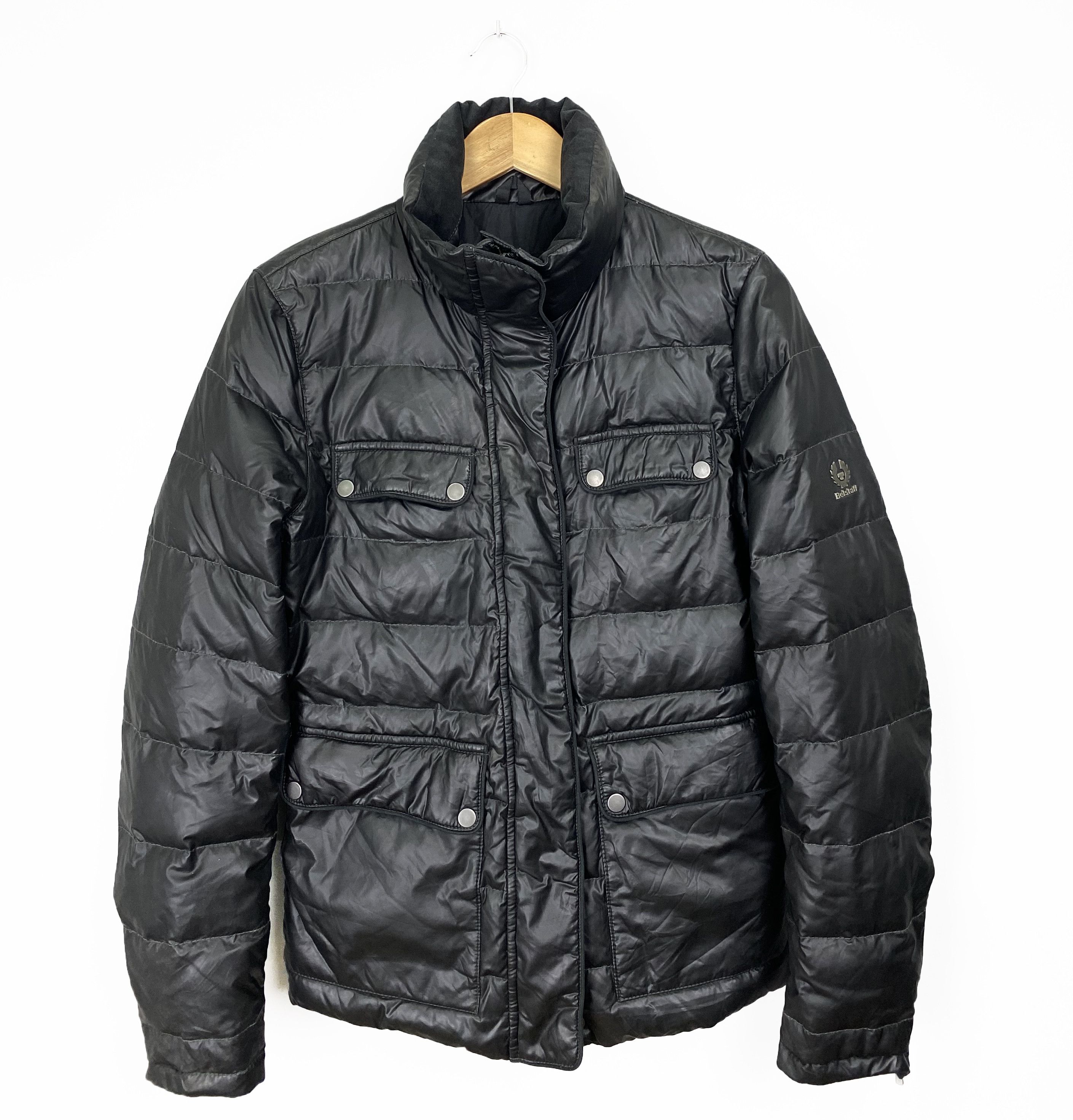 image of Belstaff Silver Label Goose Down Women's Jacket Size 42 in Black