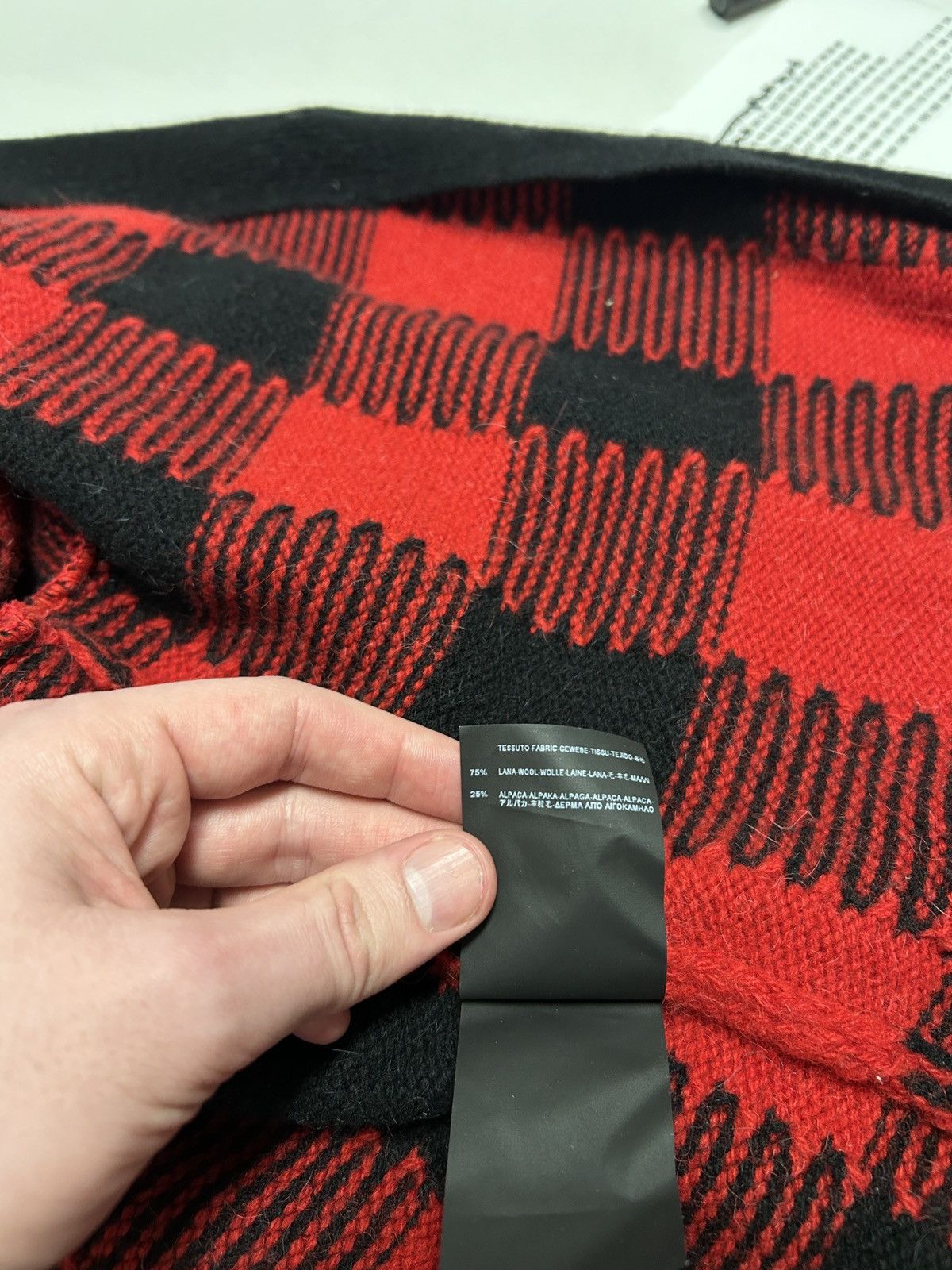 Saint Laurent Paris FW2014 Leather Patch Plaid Wool Cardigan Size US M / EU 48-50 / 2 - 7 Thumbnail