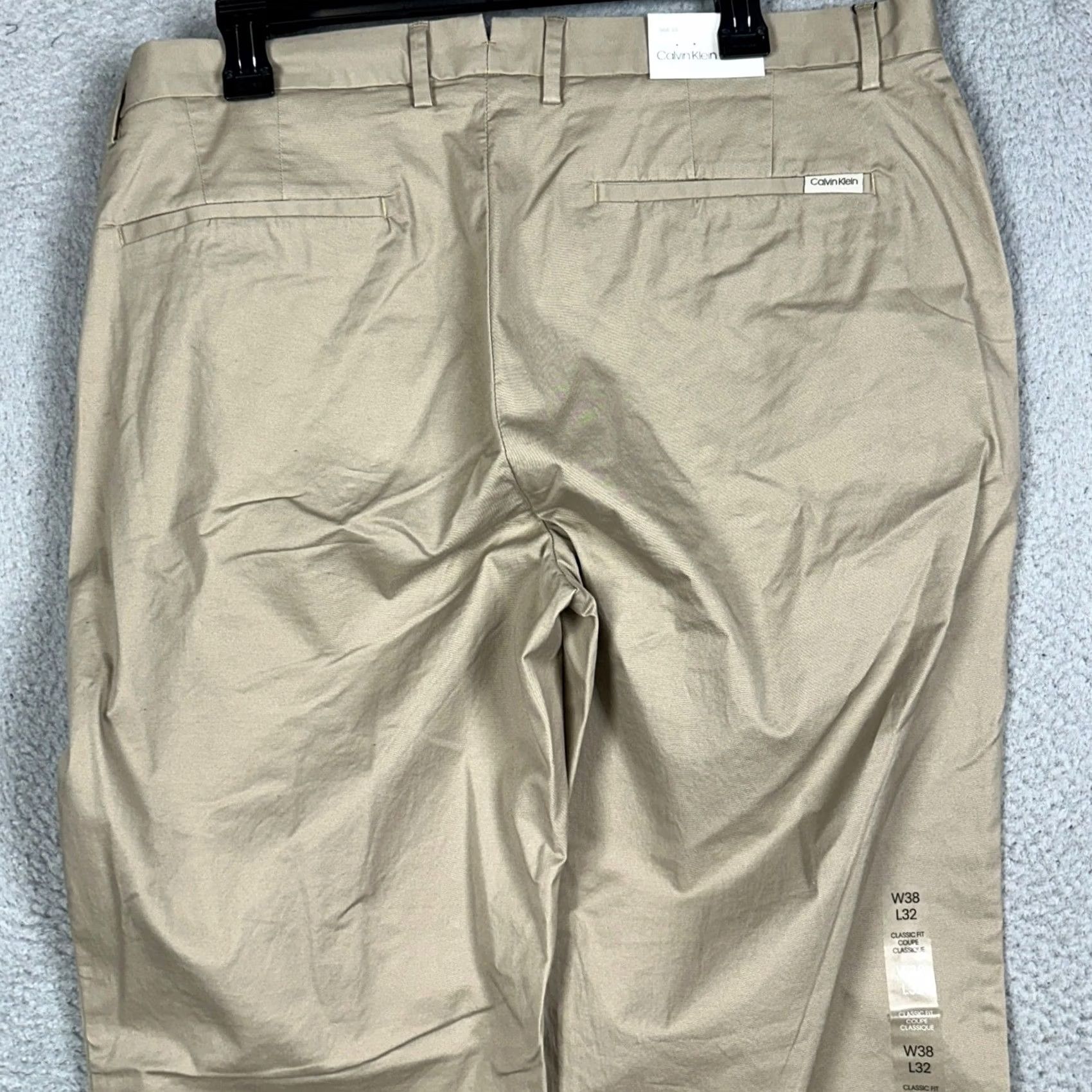 Calvin Klein Calvin Klein Refined Stretch Chino Pants Mens 38X32 Beige Taupe Slim Fit Business Casual shirts? Size US 38 / EU 54 - 4 Thumbnail