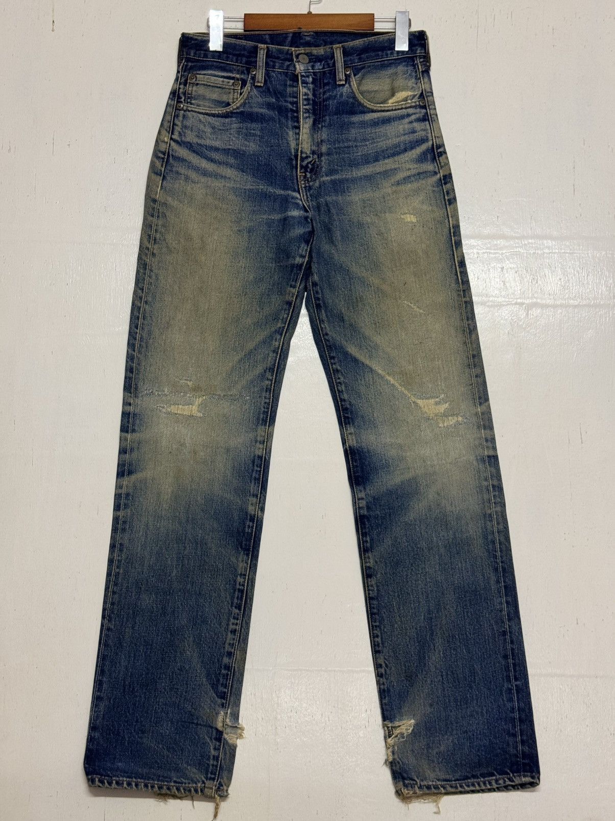 Levi's Vintage Levis 502 Japan Denim Distress Size US 30 / EU 46 - 1 Thumbnail