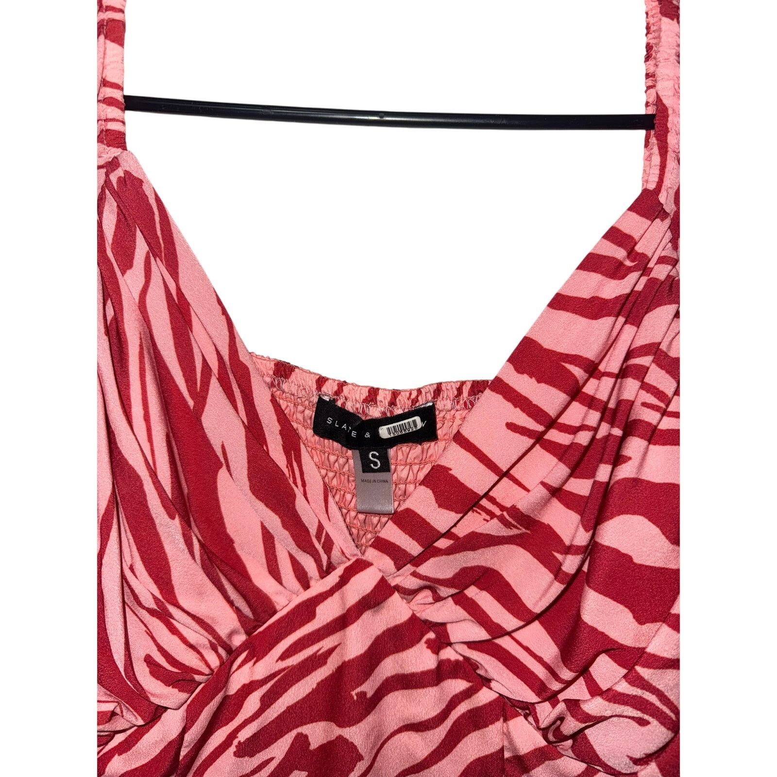 Slate & Stone Slate & Willow Pink Zebra Print Top - Size Small Size S / US 4 / IT 40 - 4 Thumbnail