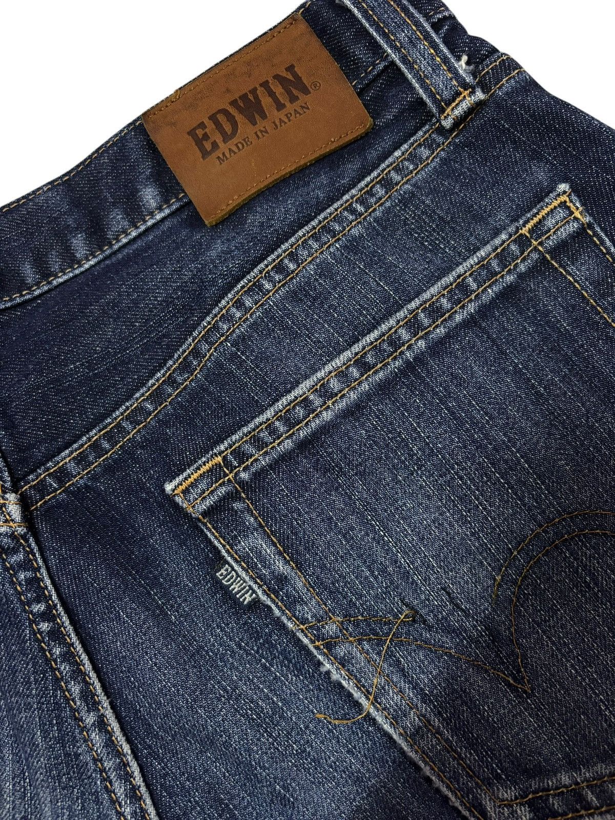Edwin Vtg Edwin Japan 603 Distressed Jeans Size US 30 / EU 46 - 10 Thumbnail