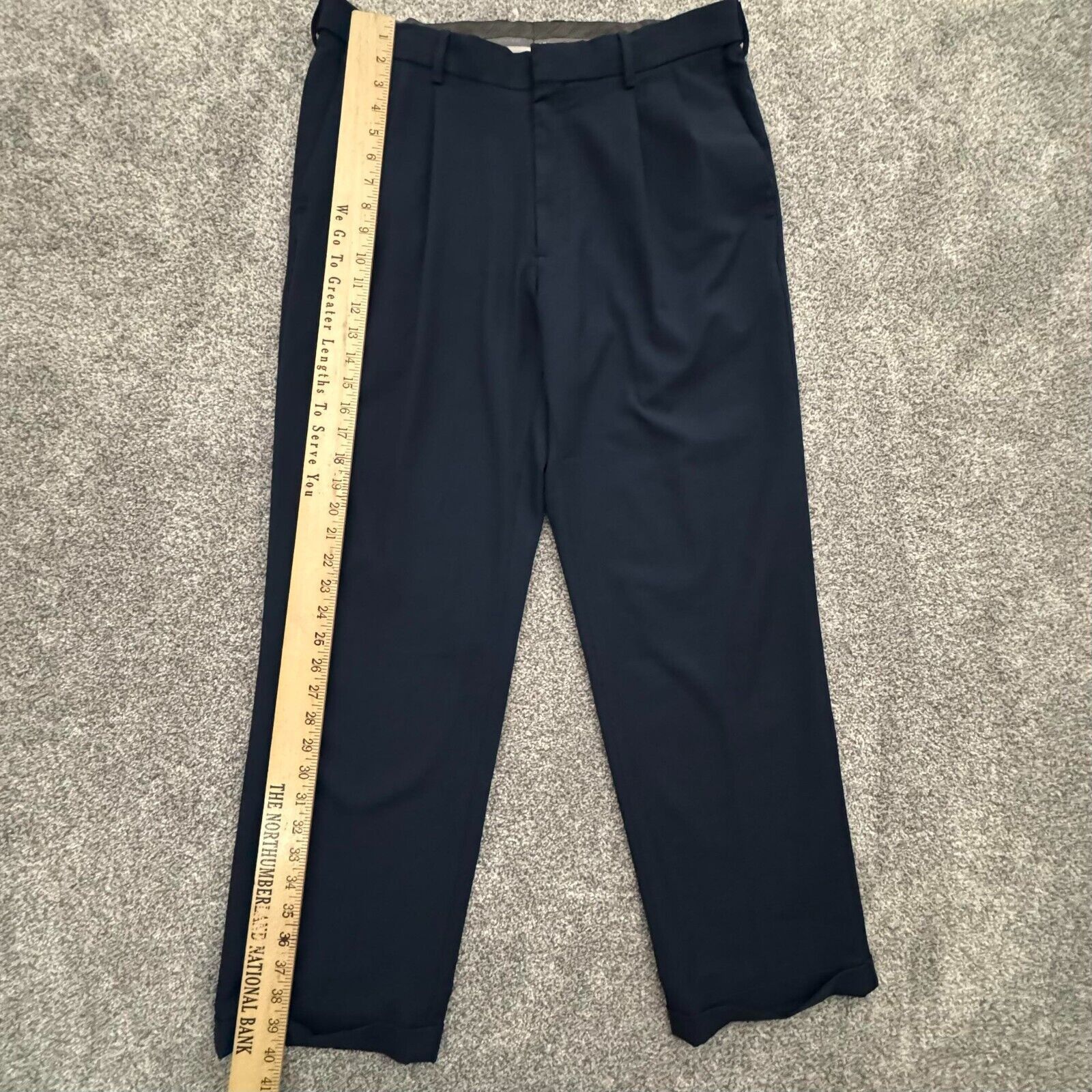 Haggar Haggar Dress Pants Mens 34x30 Office Classic Fit Preppy Blue Size US 34 / EU 50 - 2 Thumbnail