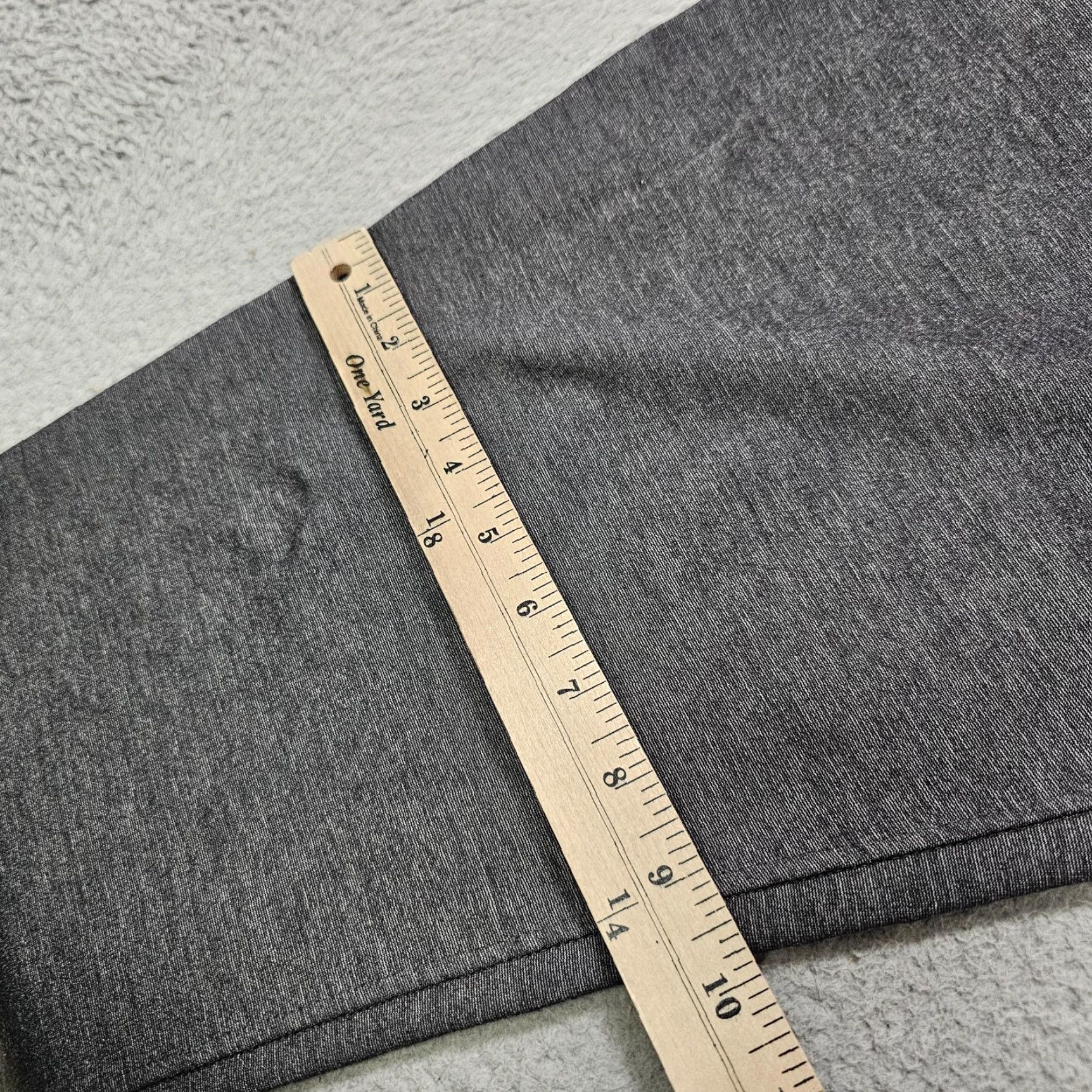 Vintage VINTAGE: No — Kit and Ace Dress Pants Mens 36x32 Gray Stretch Tapered Casual Chino Pants, Flat Front, Zip Closure, Pockets, 90s? Size US 36 / EU 52 - 6 Thumbnail