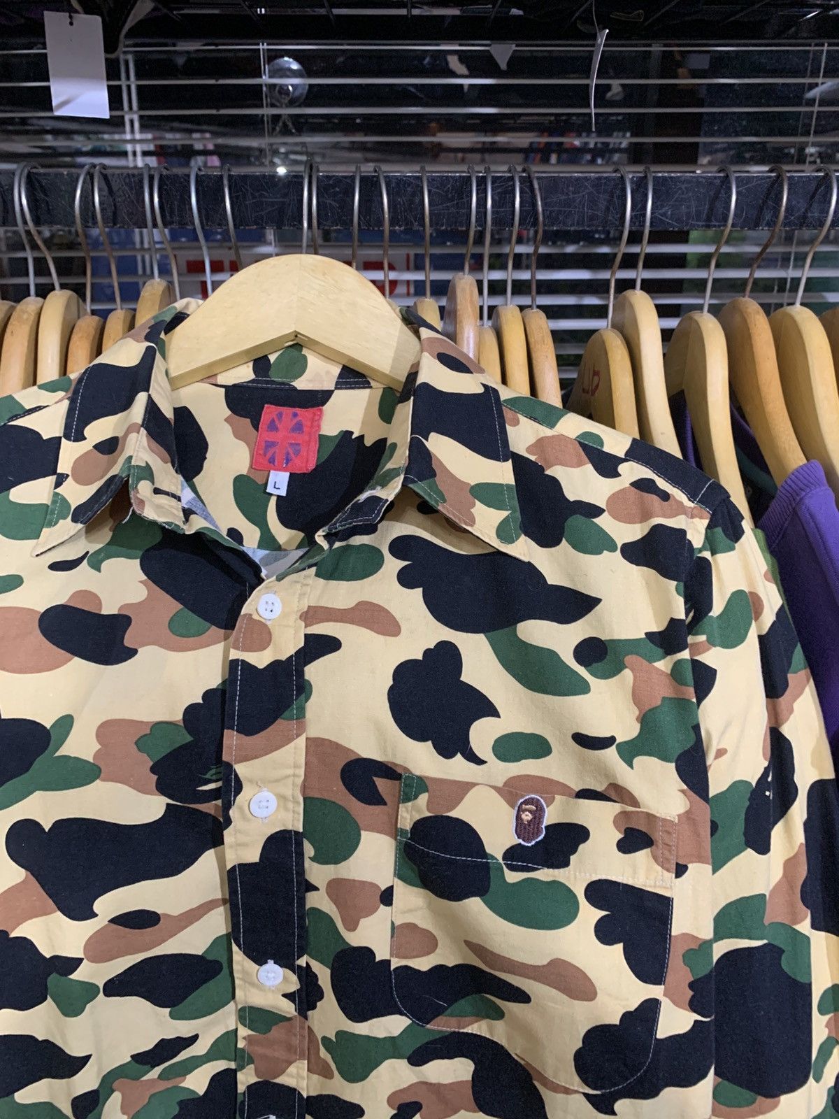 Bape Vintage Bape Camo Button Ups Shirt Size US L / EU 52-54 / 3 - 2 Thumbnail