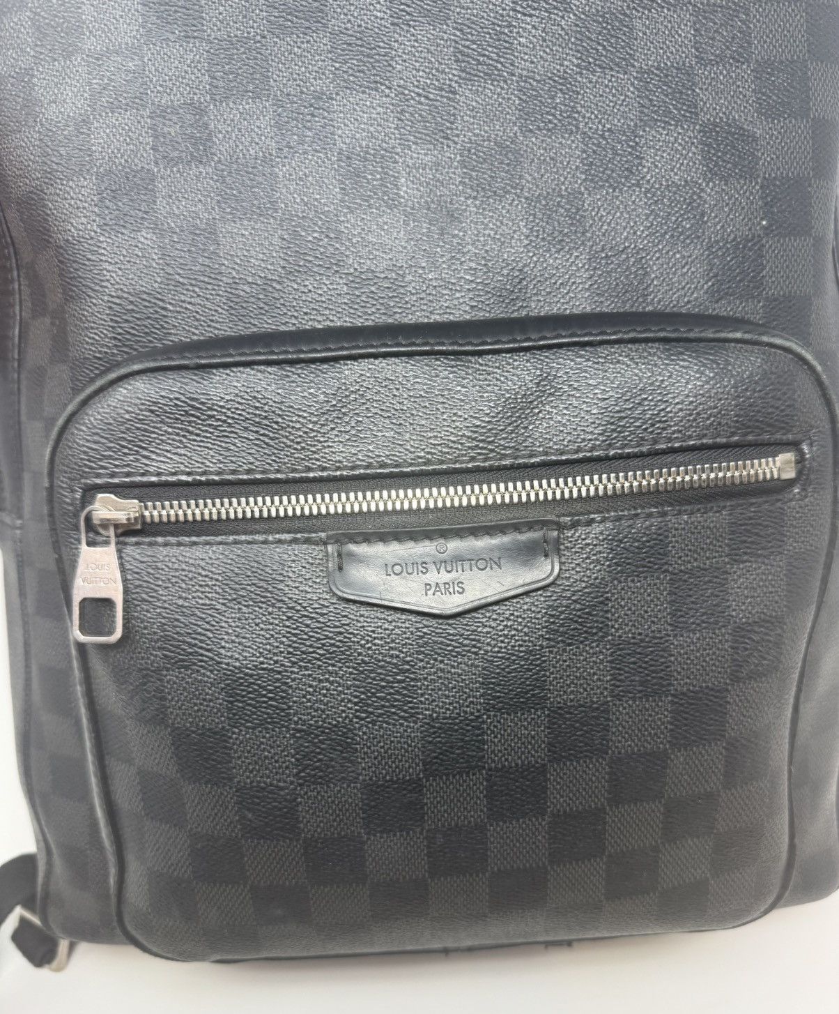 Louis Vuitton Louis Vuitton Josh Backpack Damier Graphite Black Leather Size ONE SIZE - 8 Thumbnail
