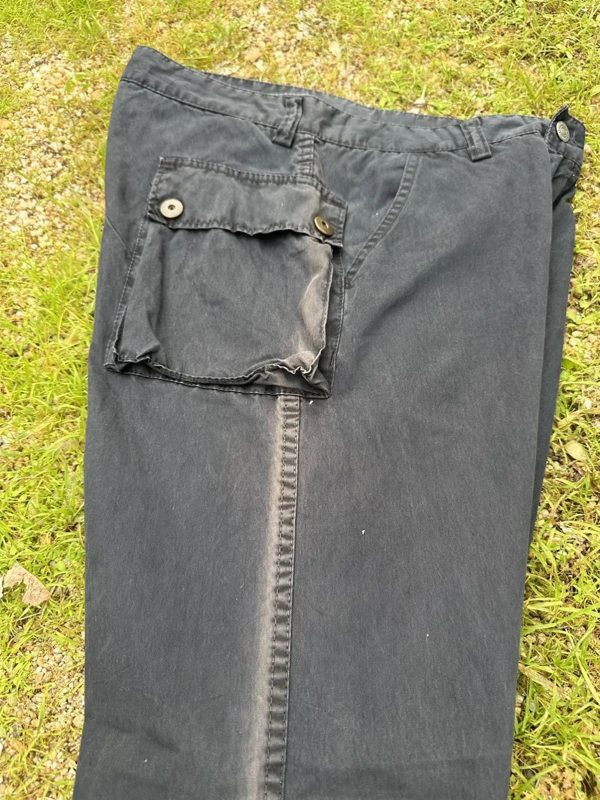 Beauty Beast RNA INC. TROUSERS BAGGY BLACK FADED WIDE LEGS PANTS Size US 29 - 14 Thumbnail