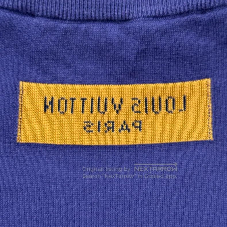 Louis Vuitton Louis Vuitton Sapphire Blue Grass Slogan Short Sleeve Size US M / EU 48-50 / 2 - 7 Thumbnail