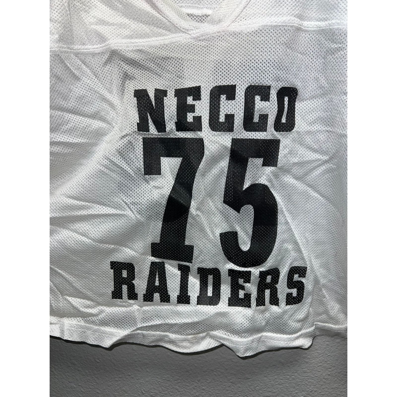 Vintage Vintage Necco Raiders Football Jersey Practice White Top XL Size US XL / EU 56 / 4 - 2 Thumbnail