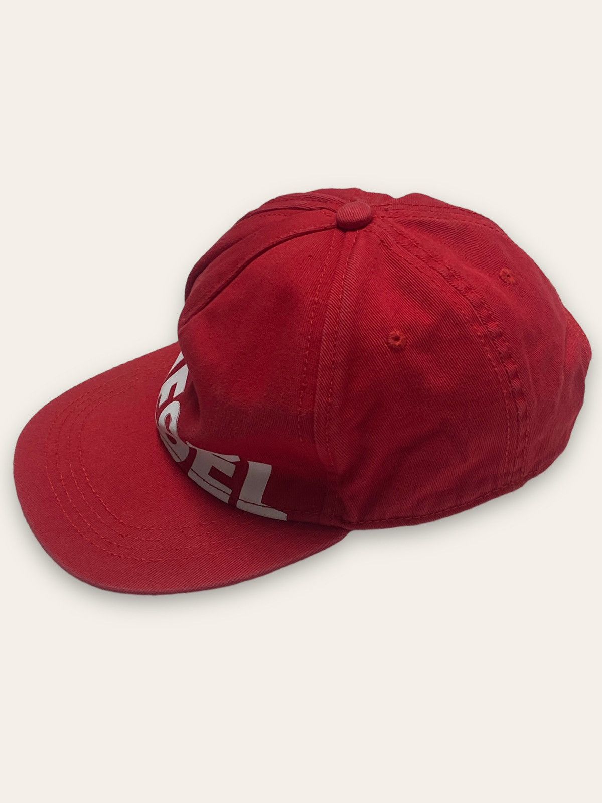 Diesel Vintage DIESEL Big Logo Red Snap Back Cap Y2K Size ONE SIZE - 2 Thumbnail