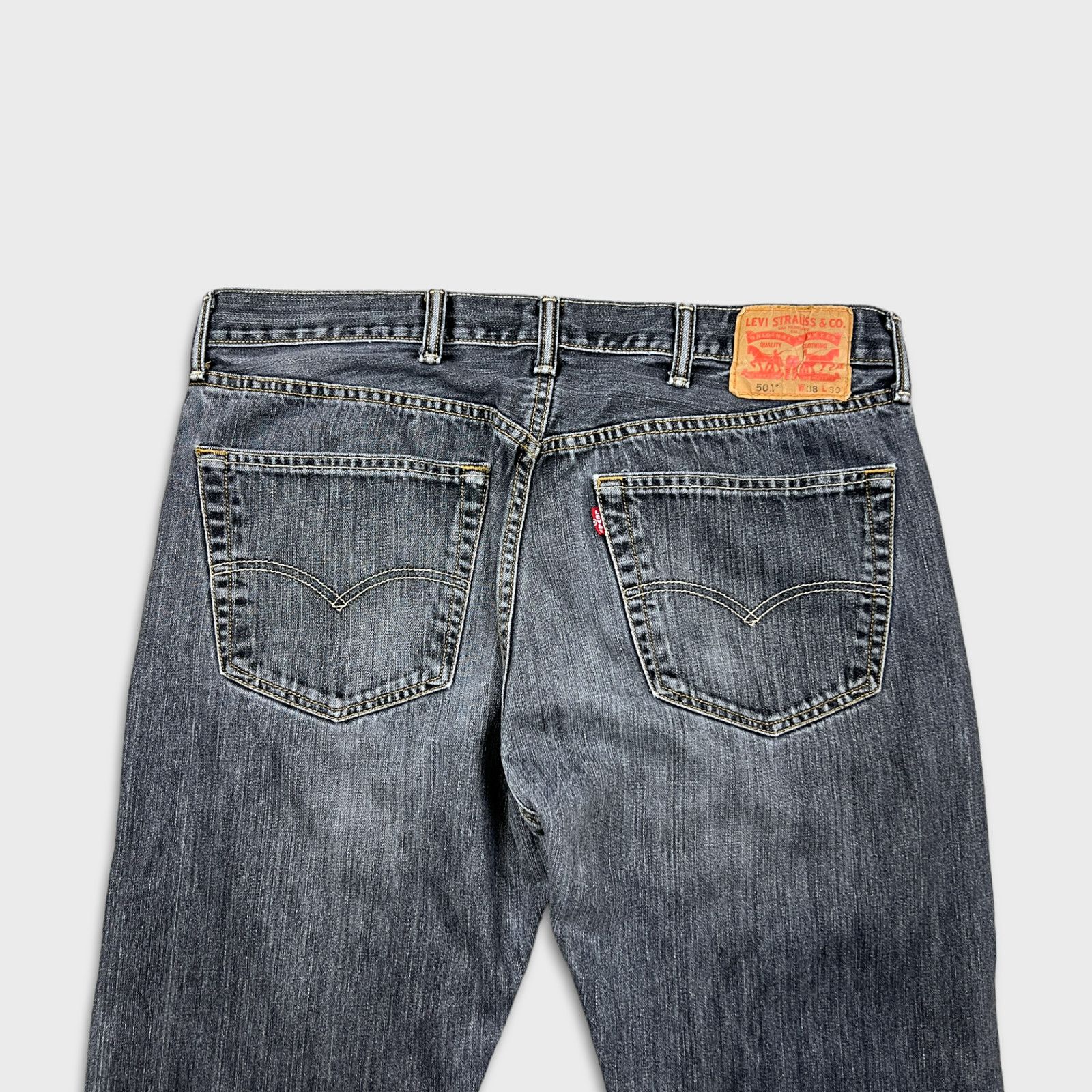 Levi's × Vintage Levi's 501 Jeans 38x30 Original Fit Straight Faded Pants Size US 38 / EU 54 - 6 Thumbnail