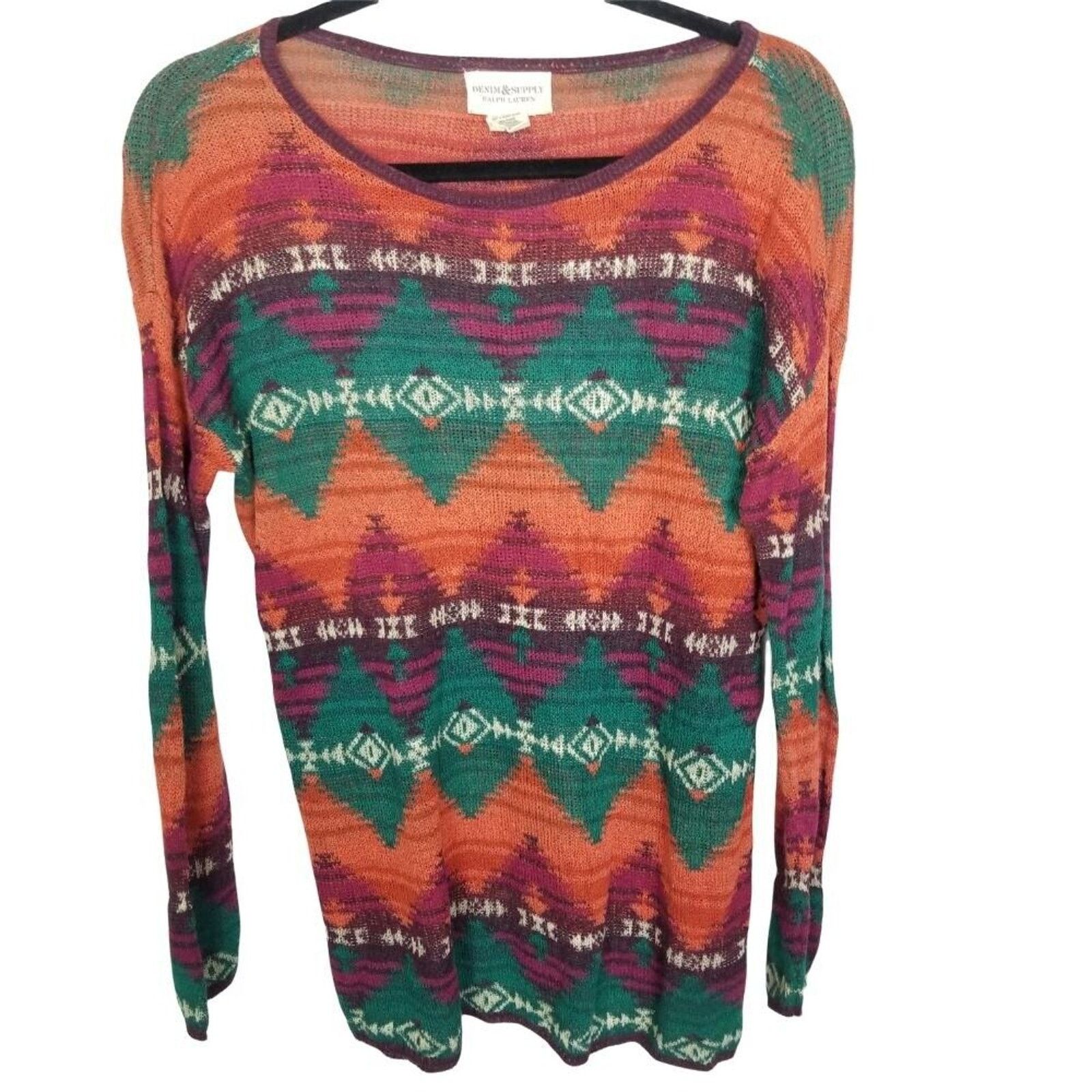 Denim & Supply Ralph Lauren Denim & Supply Ralph Lauren Aztec Sweater S Southwestern Size S / US 4 / IT 40 - 3 Thumbnail