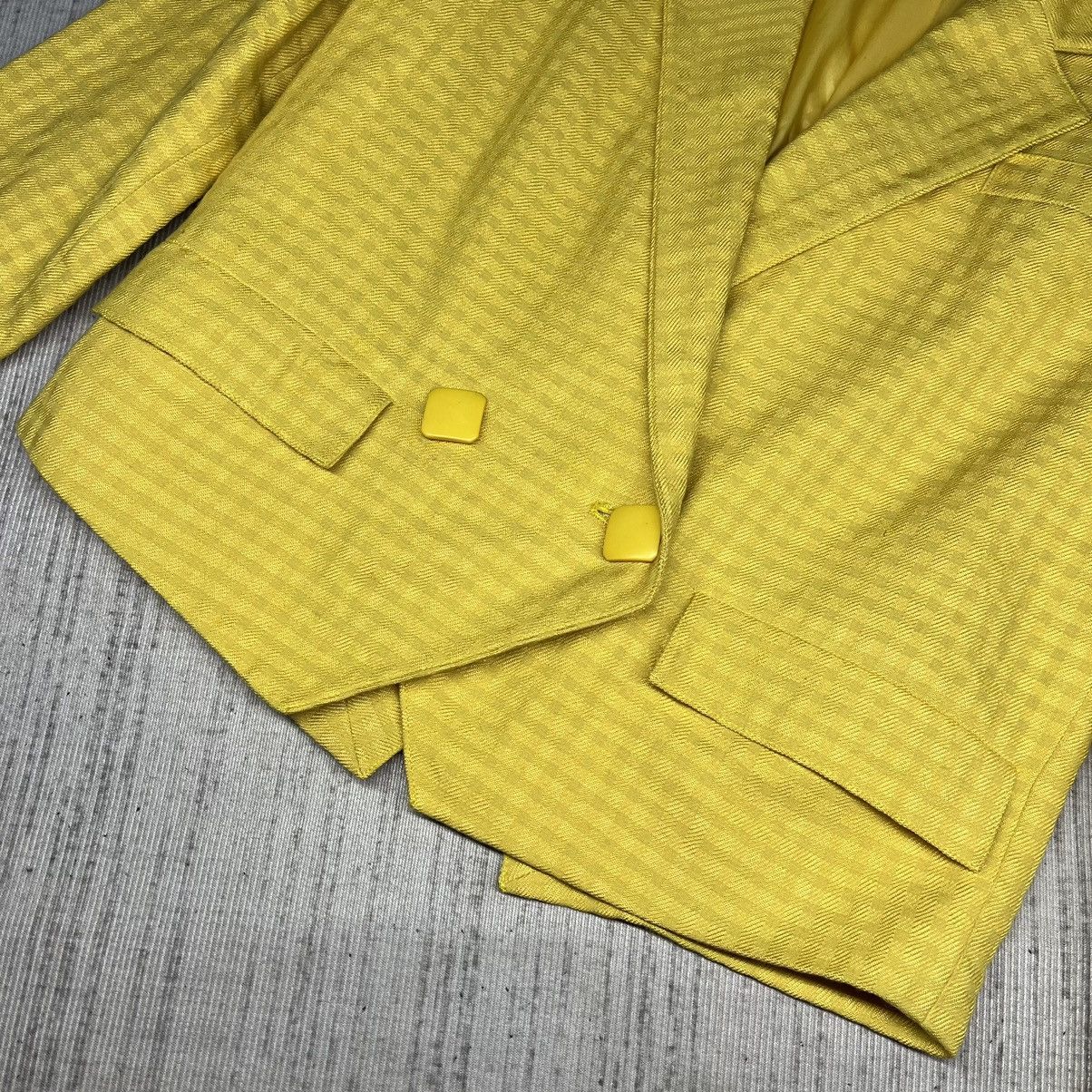 Christian Dior Monsieur A39 Vintage Christian Dior Pret-A-Porter Yellow Blazer Size US S / EU 44-46 / 1 - 6 Thumbnail