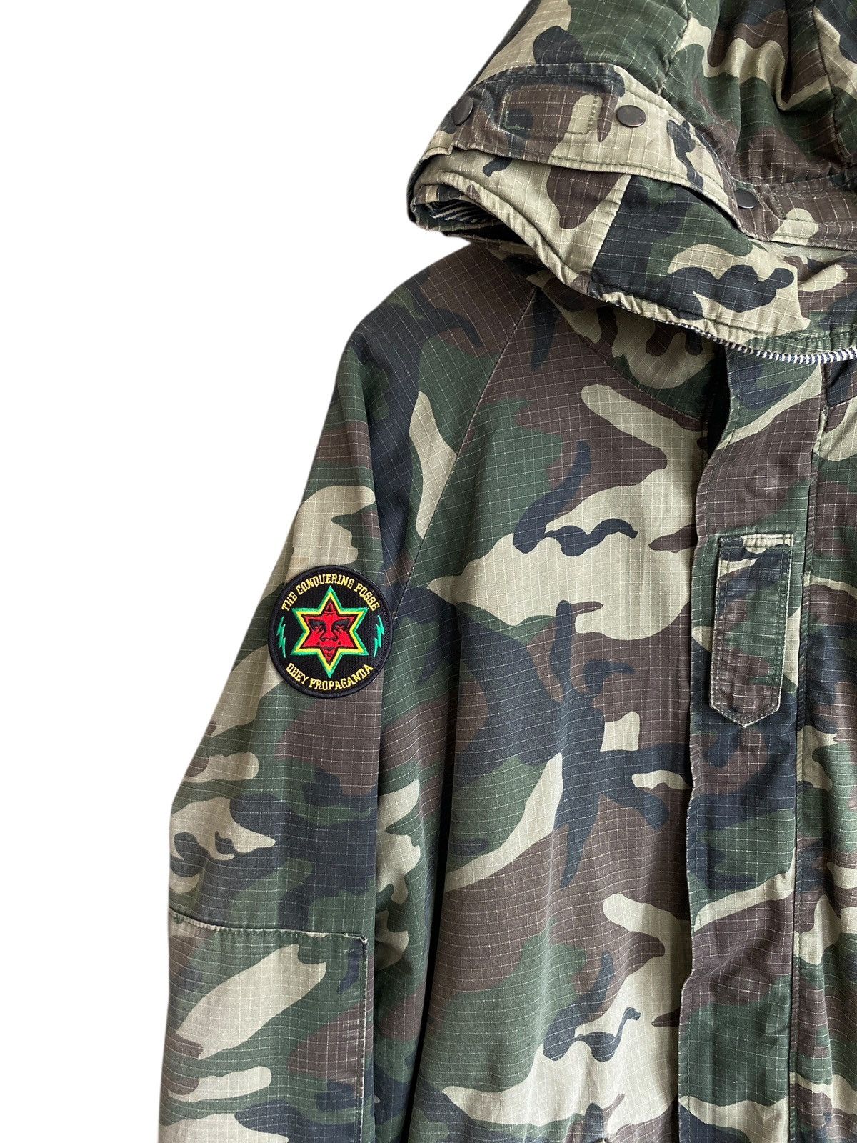 Obey Very Rare Vintage Obey Military Reversible Jacket 2000s Size US L / EU 52-54 / 3 - 5 Thumbnail