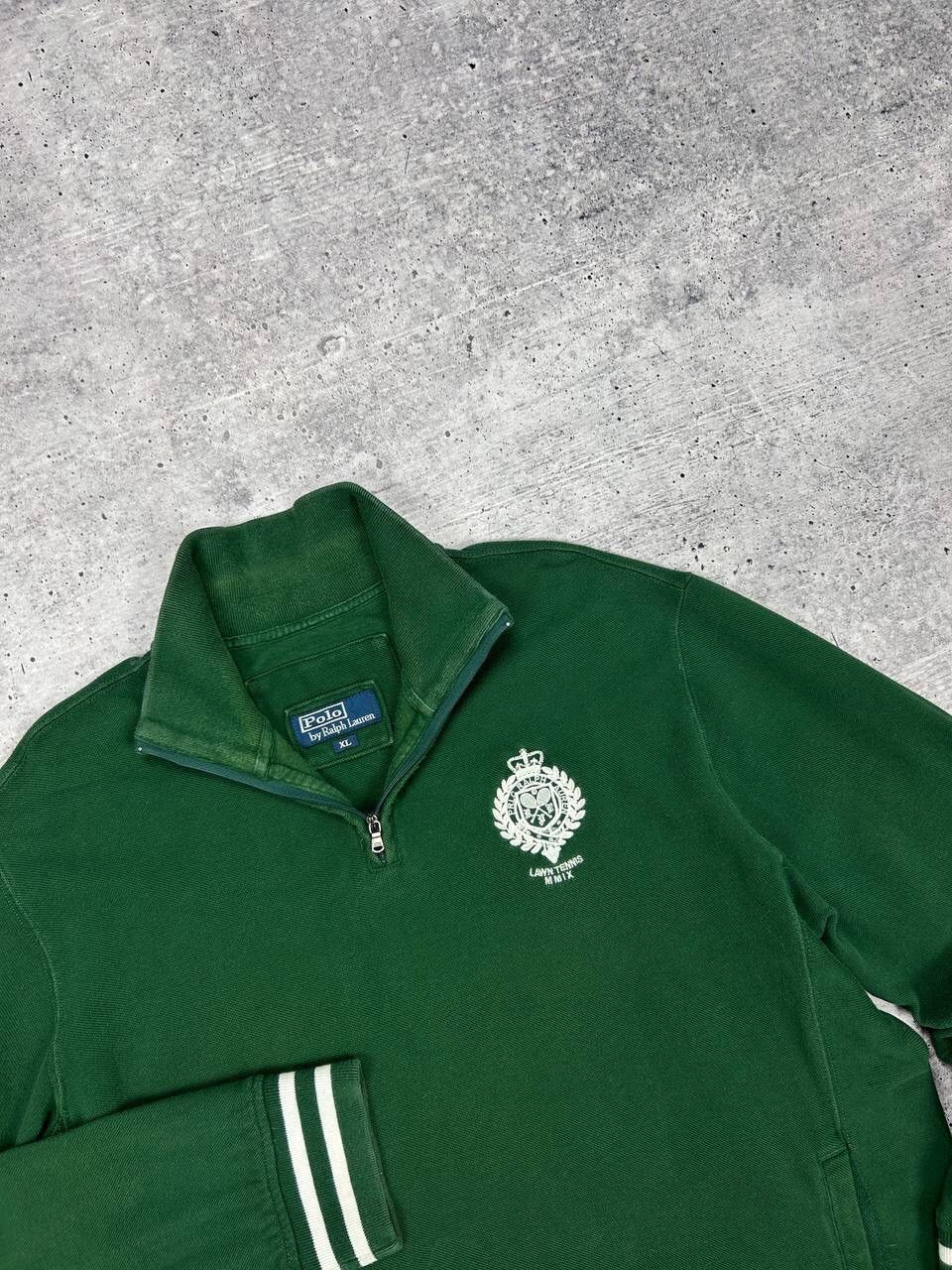 Polo Ralph Lauren × Vintage Vintage Polo Ralph Lauren 90’s Y2K Style 1/3 Zip Sweatshirt Size US XL / EU 56 / 4 - 11 Thumbnail