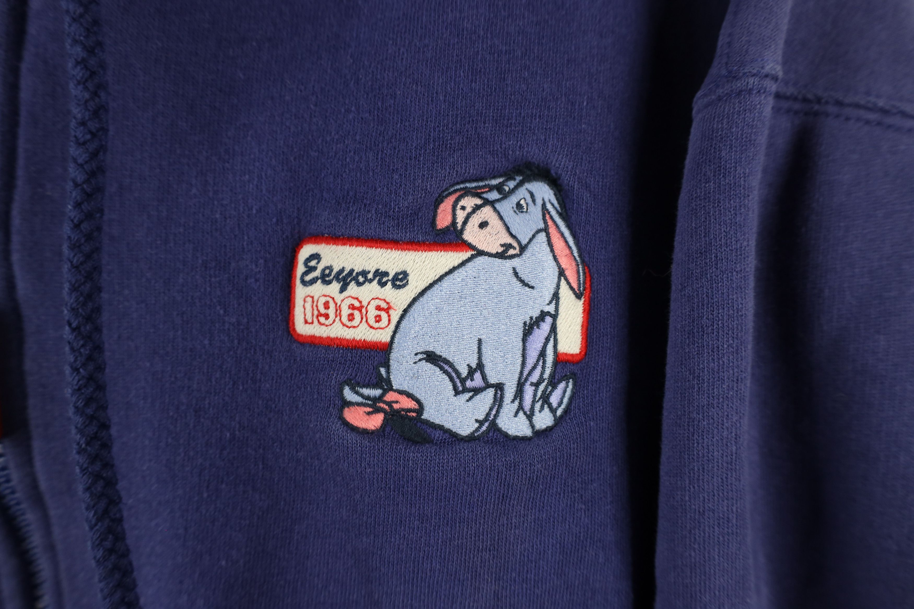 Disney × Vintage Vintage 90s Disney Winnie the Pooh Eeyore Full Zip Hoodie Size S / US 4 / IT 40 - 4 Thumbnail