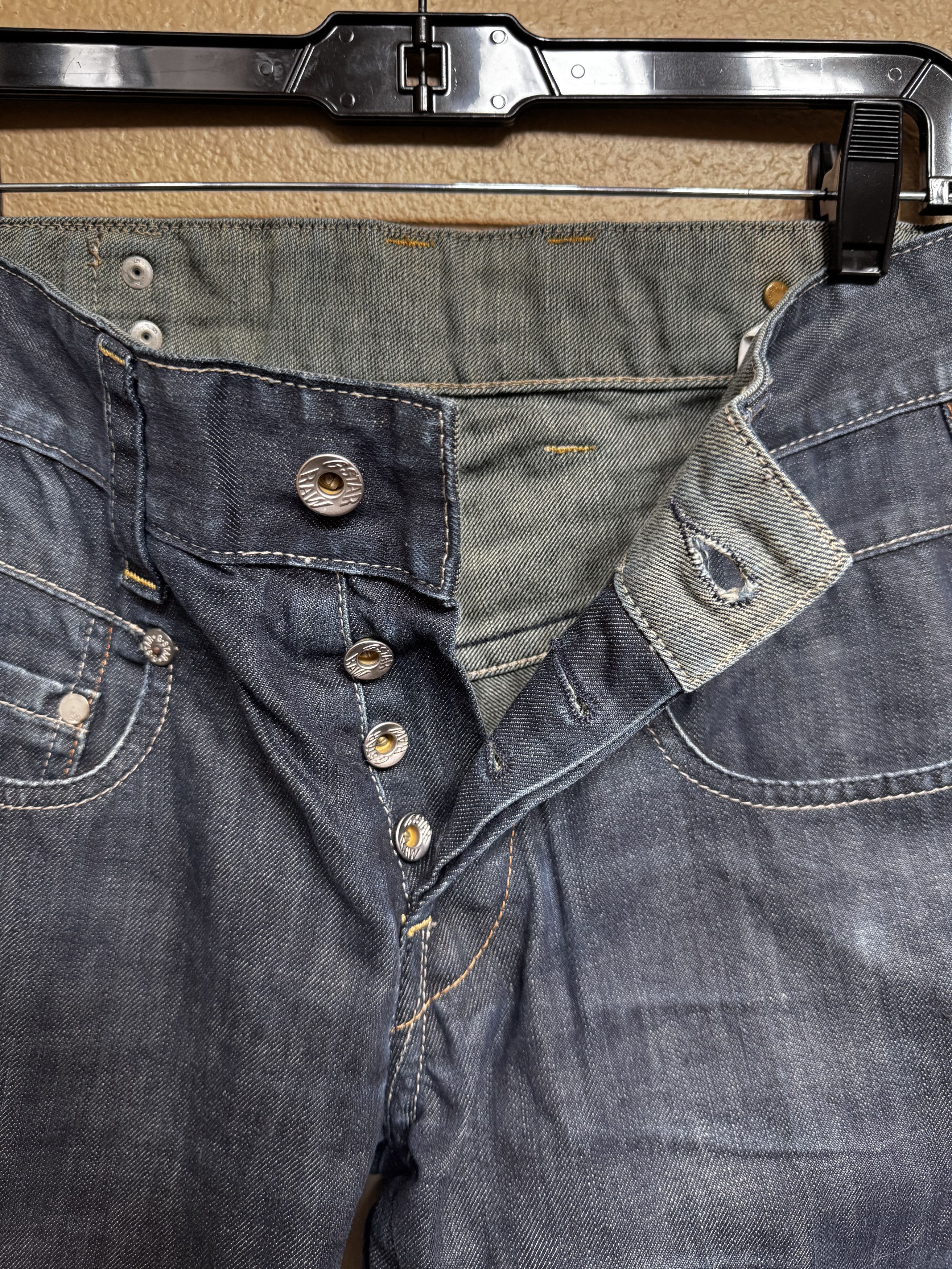 G-Star G-Star Raw Straight Leg Boot Cut Blue Denim Jeans Size 30 Size US 30 / EU 46 - 6 Thumbnail