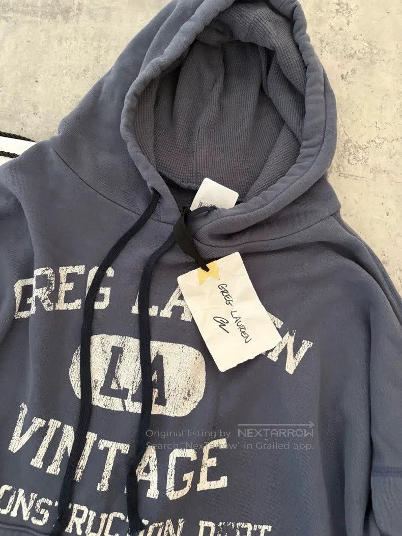 Greg Lauren Greg Lauren Hooded Cotton Patchwork Sweatshirt Size US XL / EU 56 / 4 - 2 Thumbnail