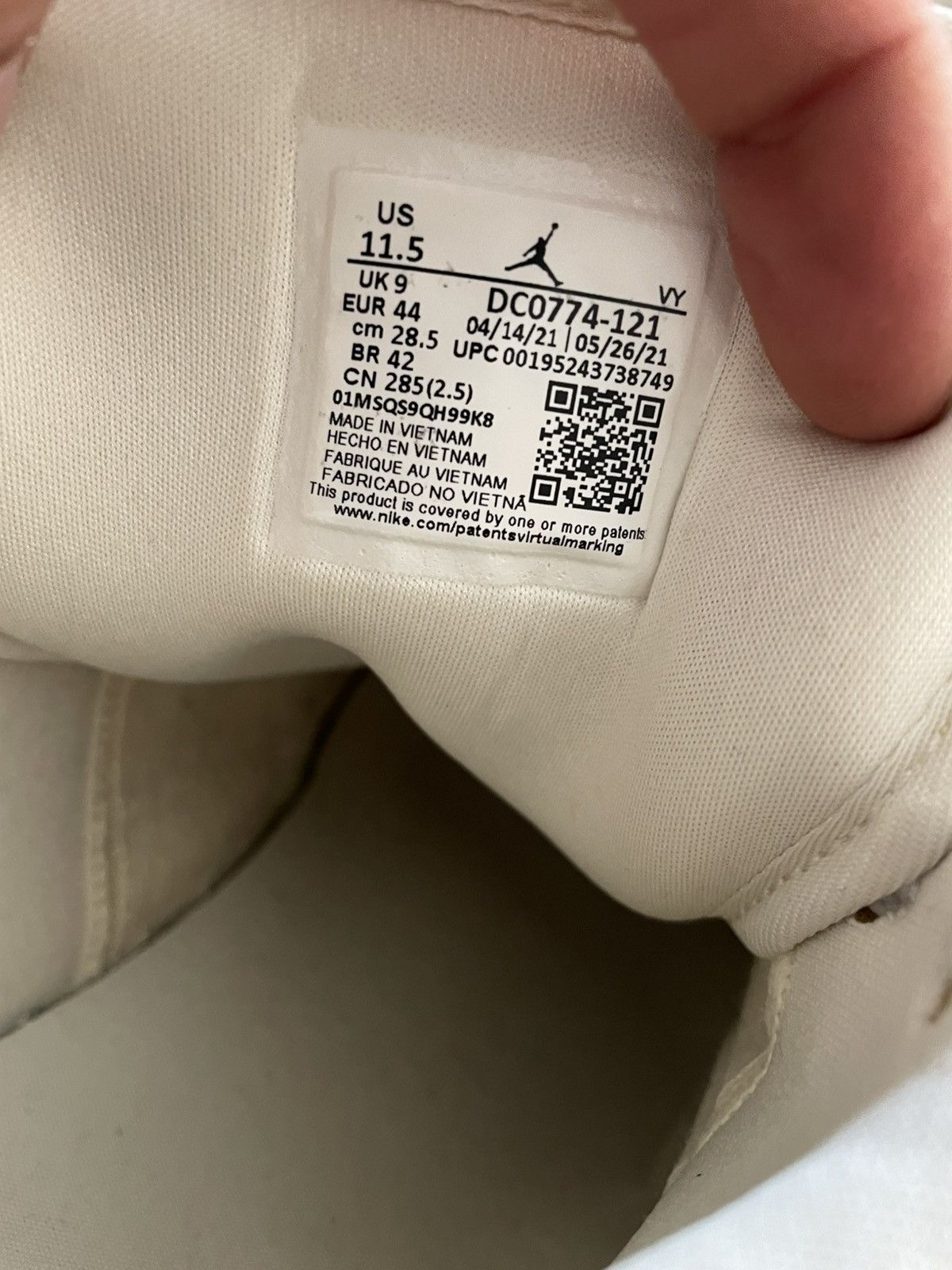 Jordan Brand Jordan 1 Low Coconut Milk Size US 11.5 / EU 44-45 - 13 Thumbnail