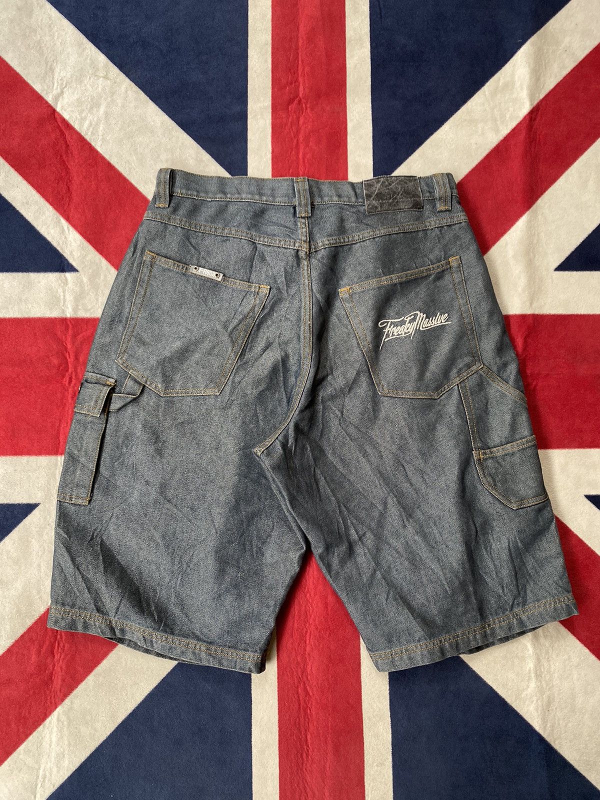 Japanese Brand × Massive Short Pants Freaky Massive Denim Size US 36 / EU 52 - 2 Thumbnail