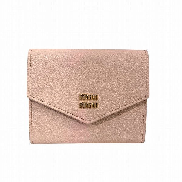 Miu Miu Miu Miu Miu Miu Vitello Daino Wallet Leather Short Wallet 5MH040 DUTY FREE for USA Size ONE SIZE - 1 Thumbnail